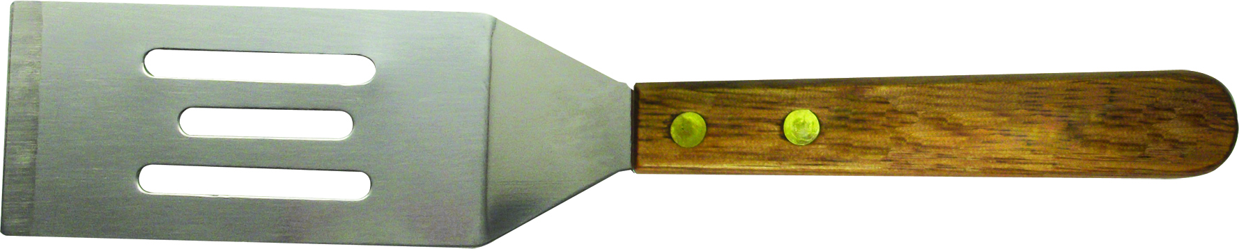 Wood Handle Slotted Spatula 14