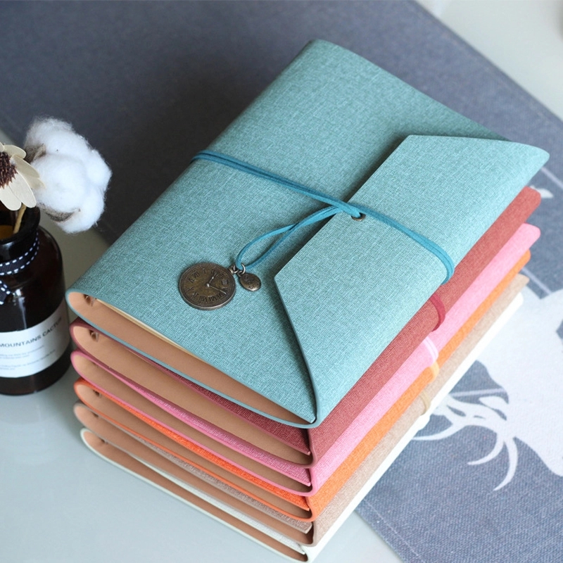PU Leather A5 Business Travel Journal Pocket Binder Notebook 9