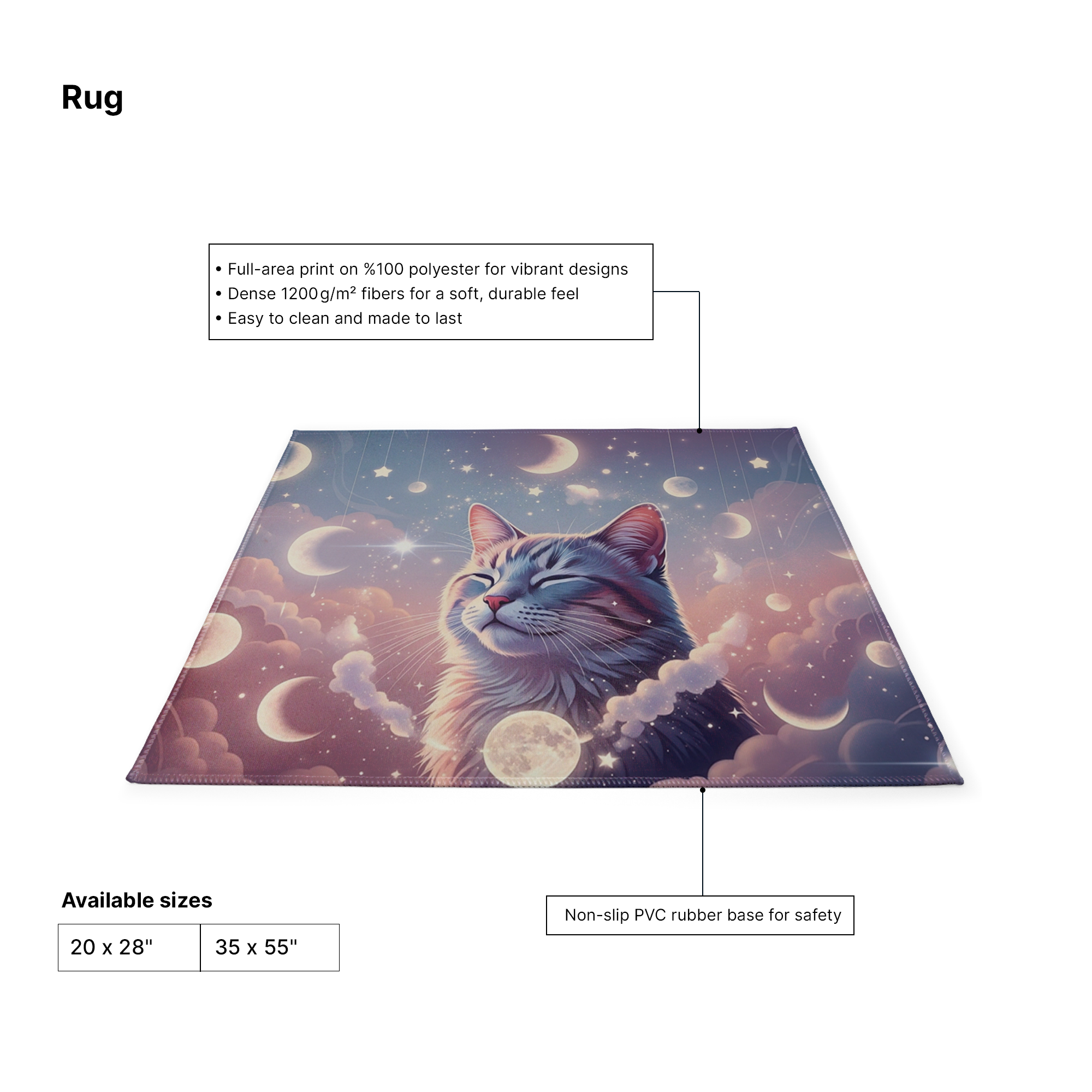 Custom Printed Rugs – Durable Non-Slip Custom Floor Accents for Décor & Gifting 2