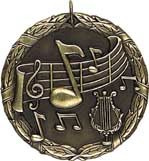 Music XR200 Series Medal, 2" 2