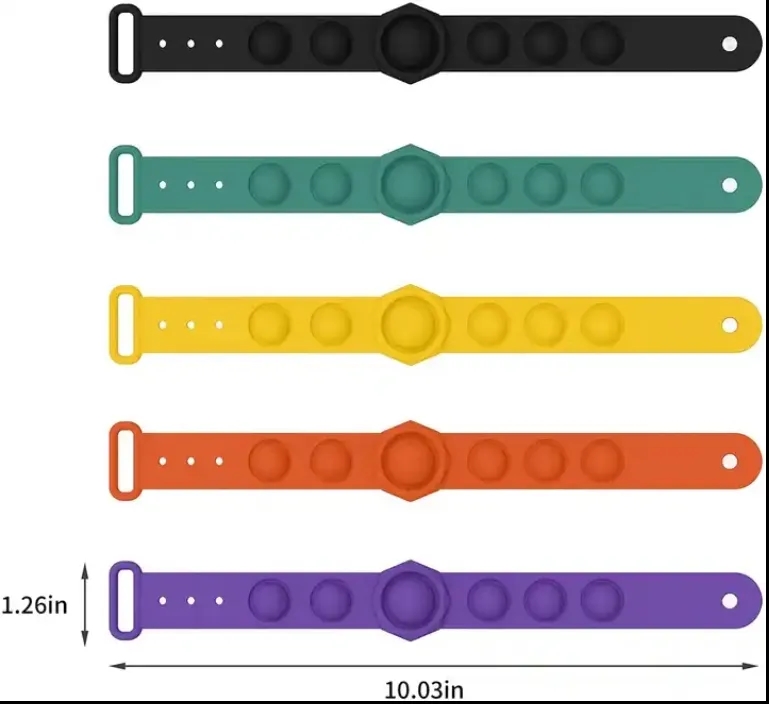 Silicone Stress Relief Bubble Wristband 3