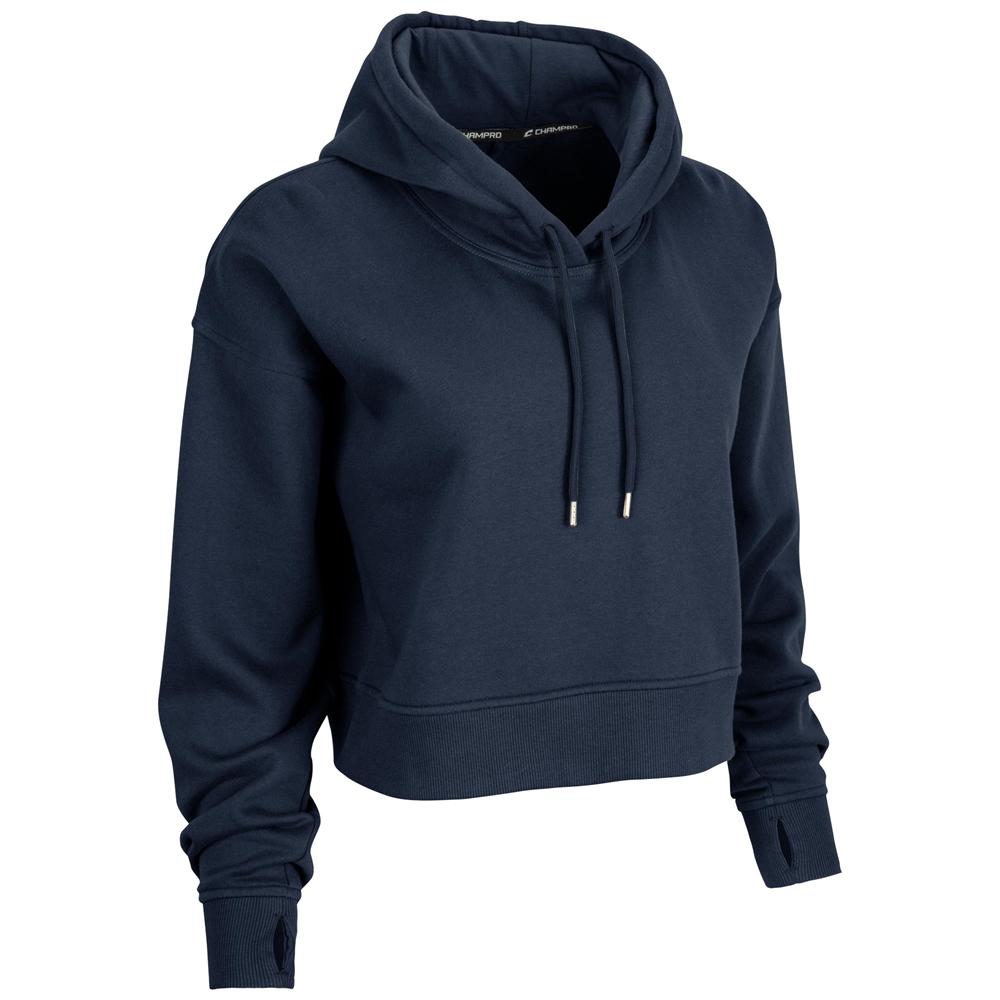 Victory Fleece Women's Crop Hoodie, custom hoodie or sweatshirt with logo imprint 5