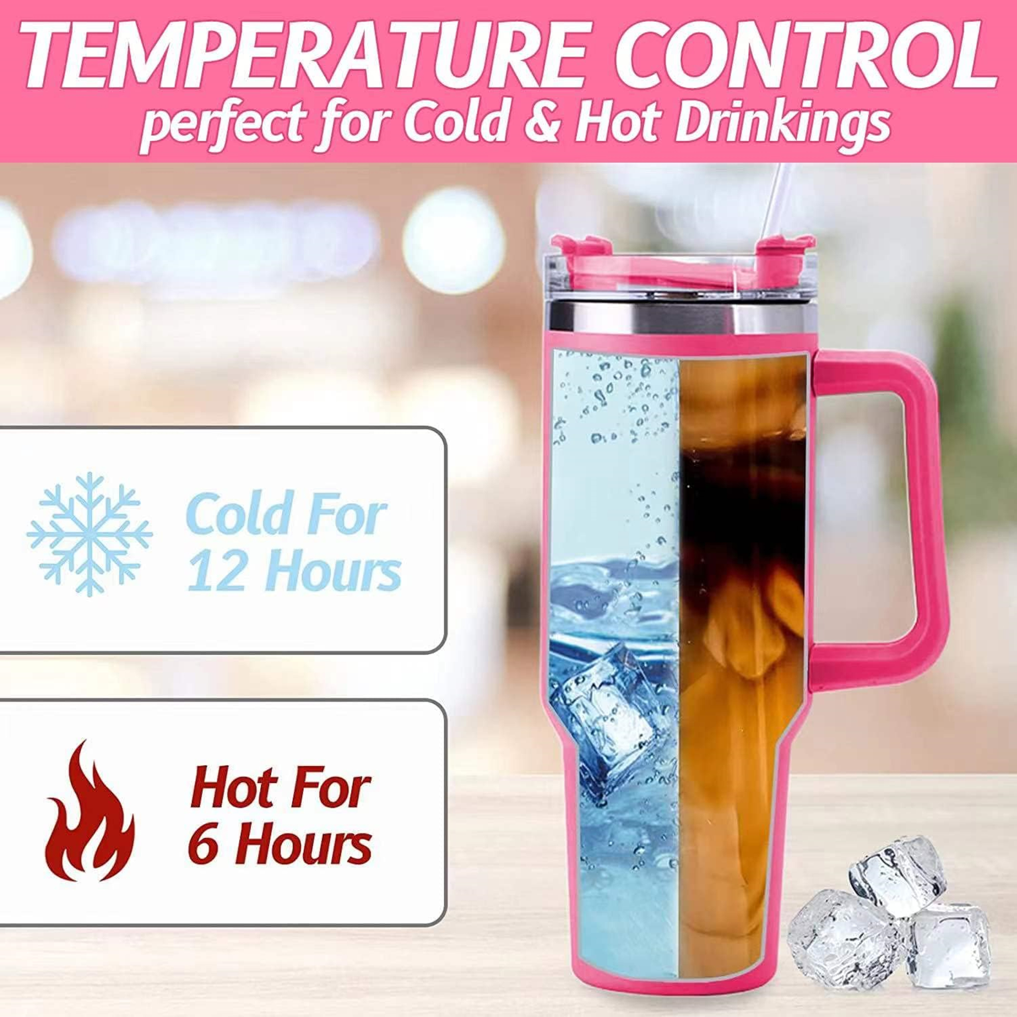 40 oz Insulated Water Bottle With Straw flip, custom water bottle with logo imprint 4