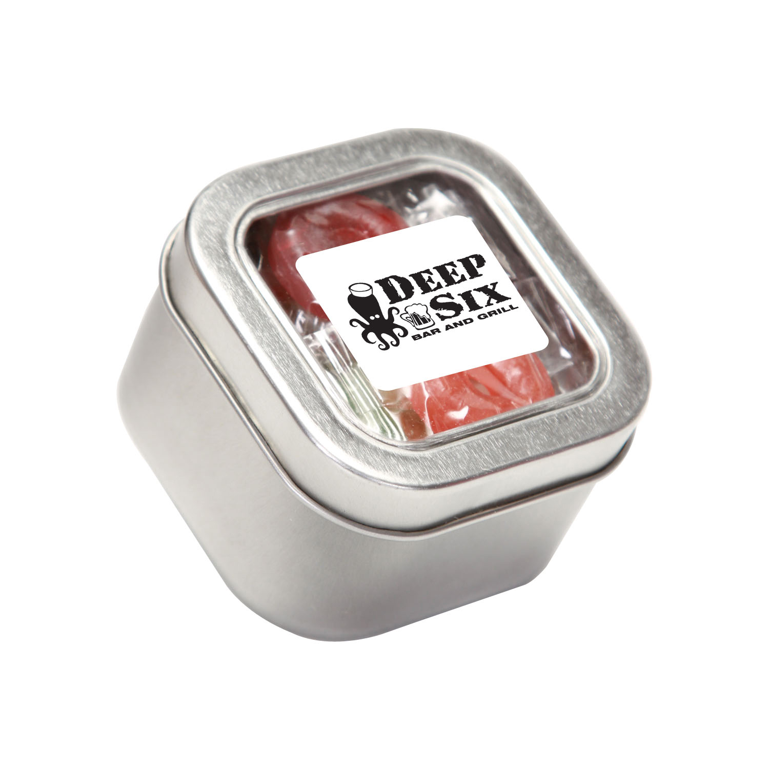 Small Square Window Tin Premium Fill 4