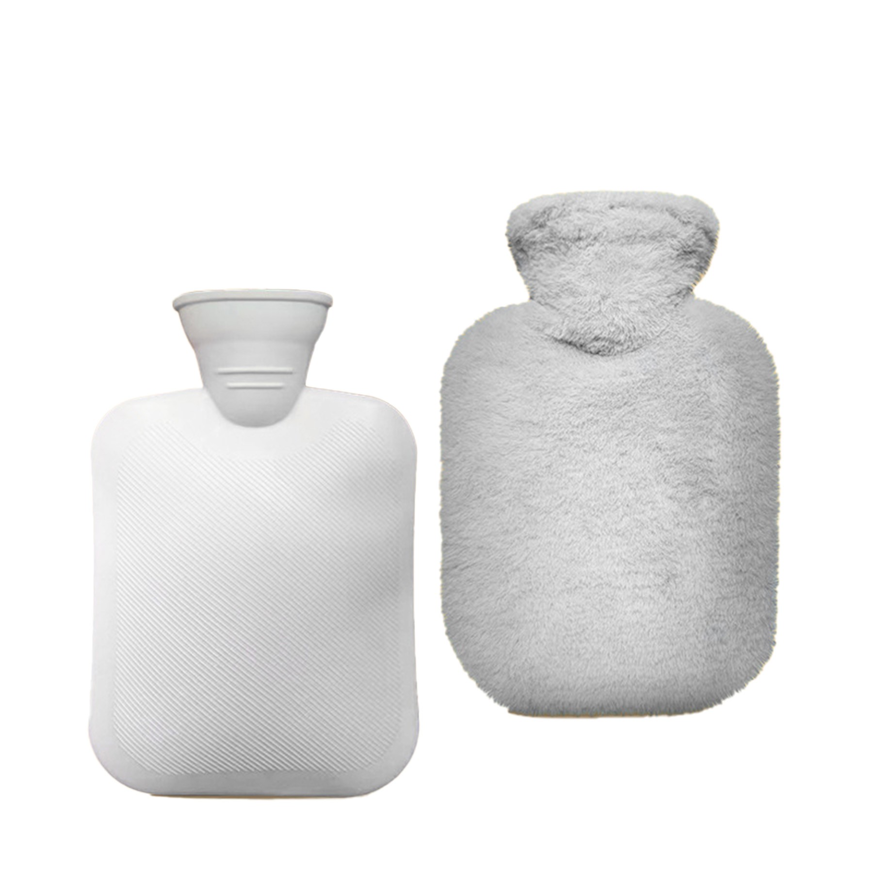 Rabbit Fur-Like PVC Hot Water Bottle 2