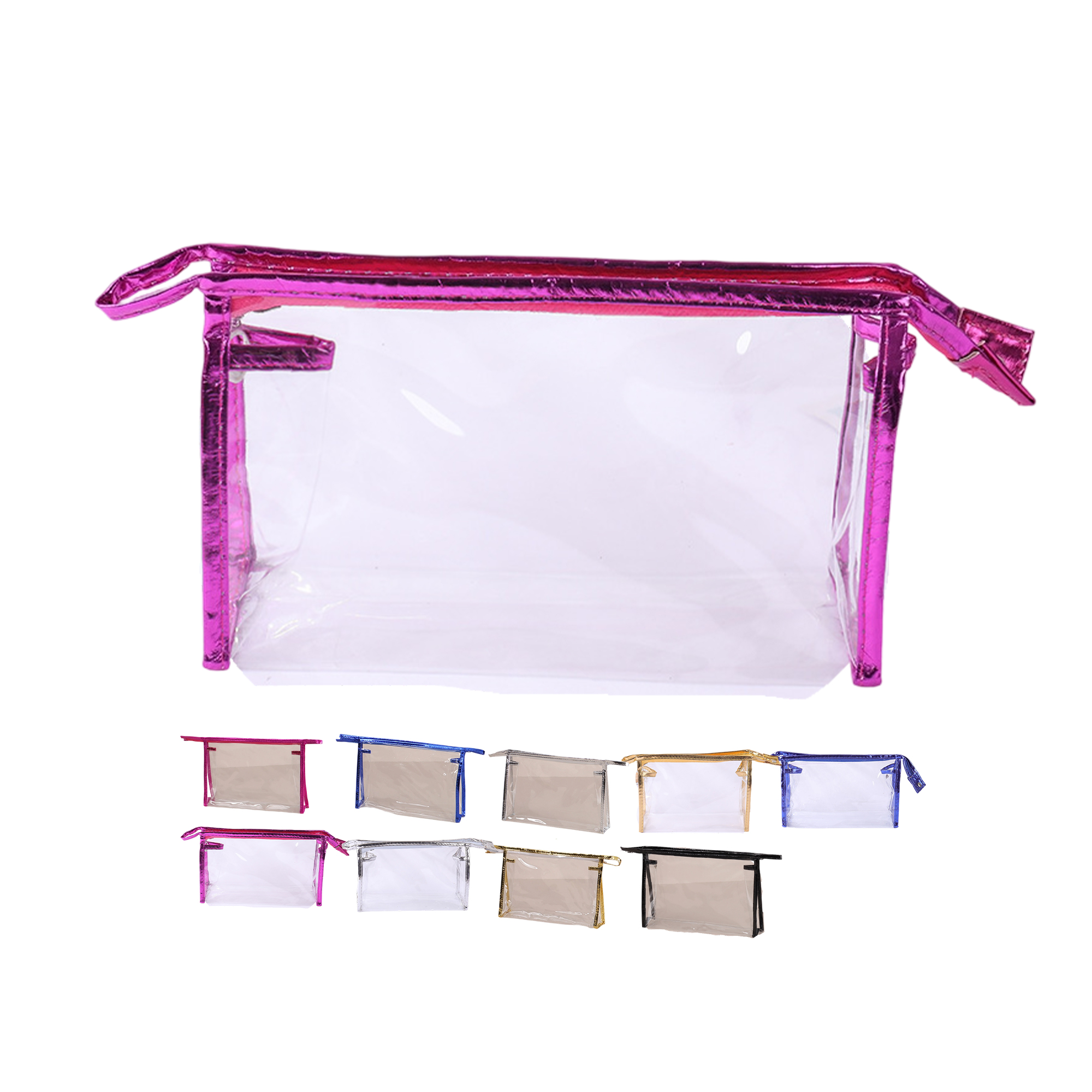 Transparent PVC Zipper Bag For Travel Storage 2
