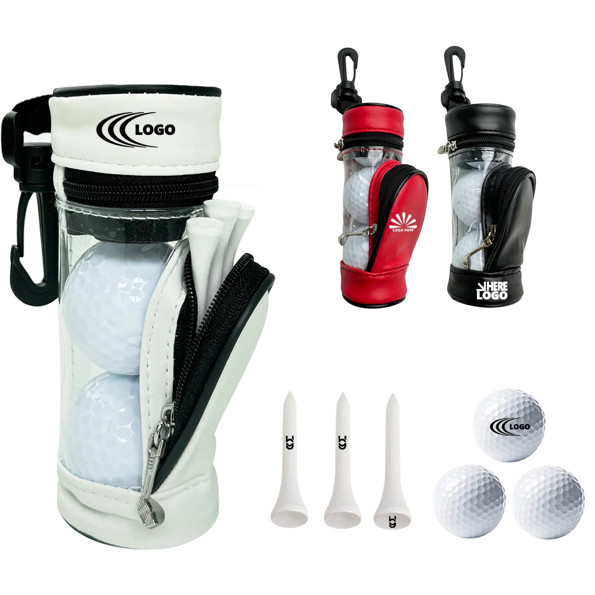 Mini Golf Bag With Balls And Tees 1