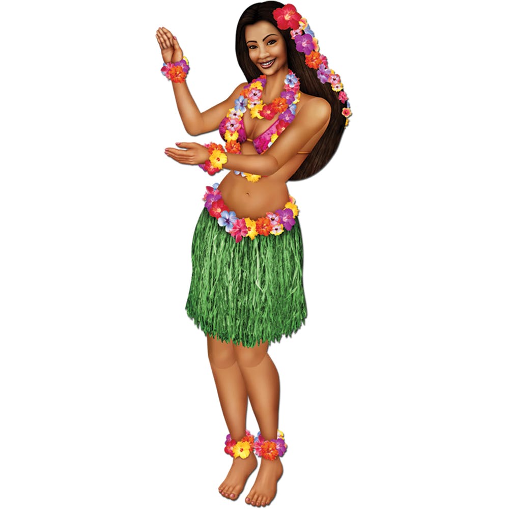 Jointed Hula Girl Cutouts - 3'2" 1