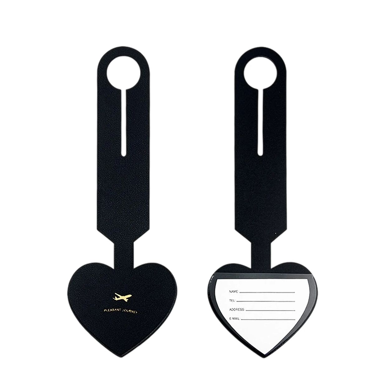 9.38-inch Heart-Shaped Luggage Tag, Flexible and Customizable with Logo 2