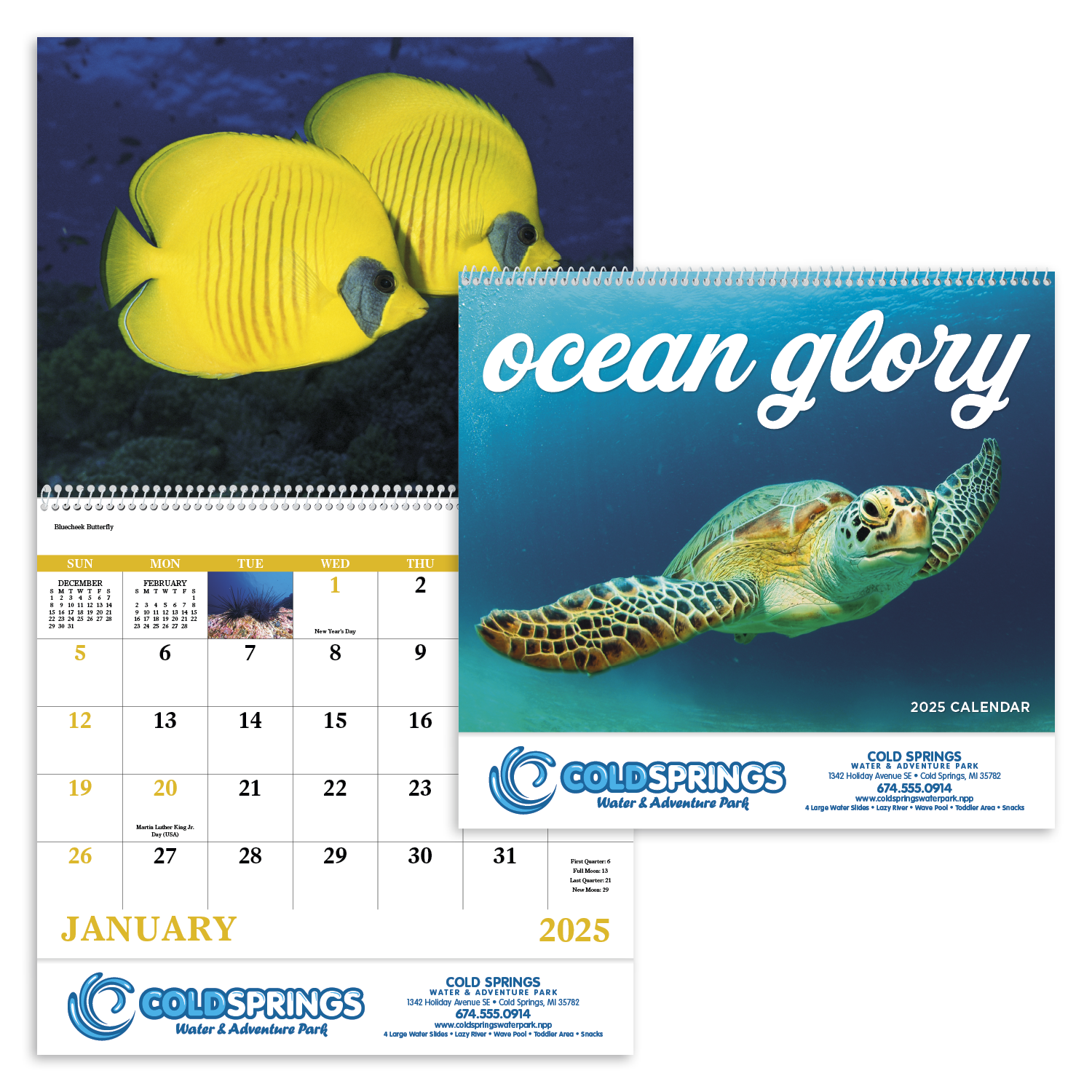 Good Value™ Ocean Glory - Spiral Calendar 8