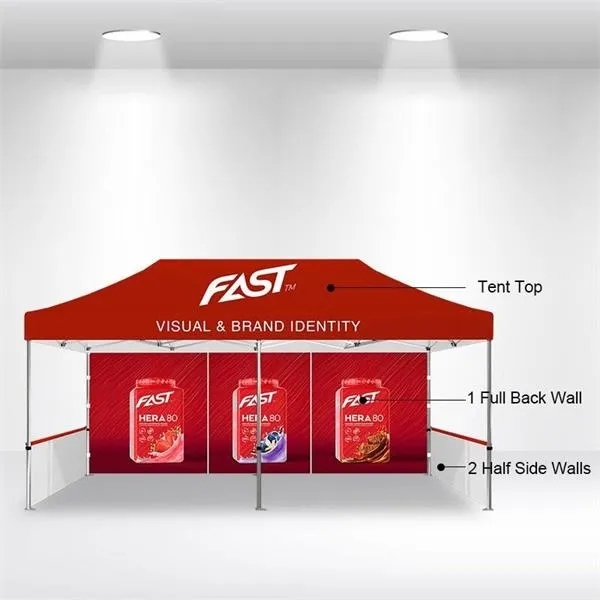 10'x20' Canopy Tent with Digital Dye Sub Printed 3