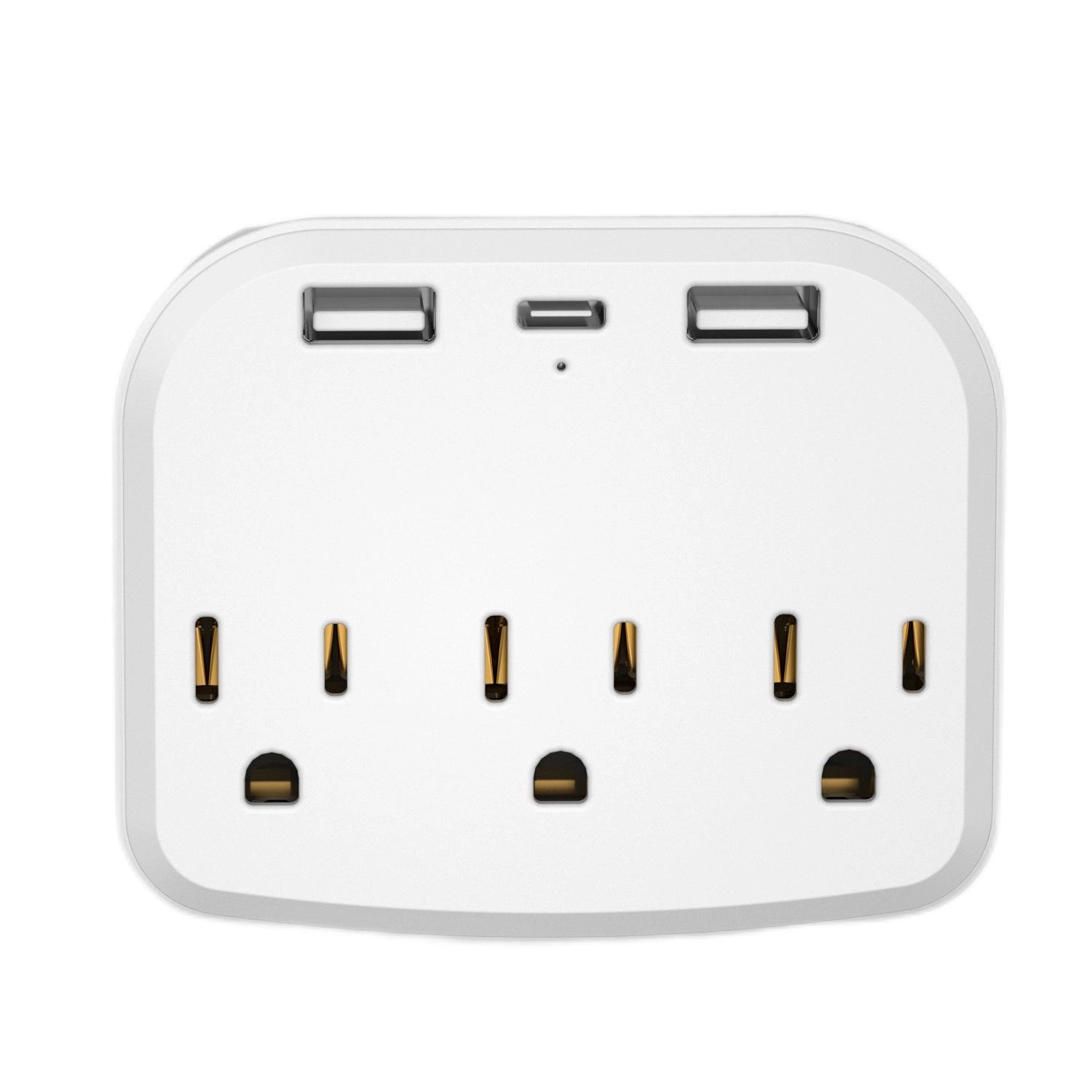 3-Outlet Extender with 3 Usb Power Strip 15