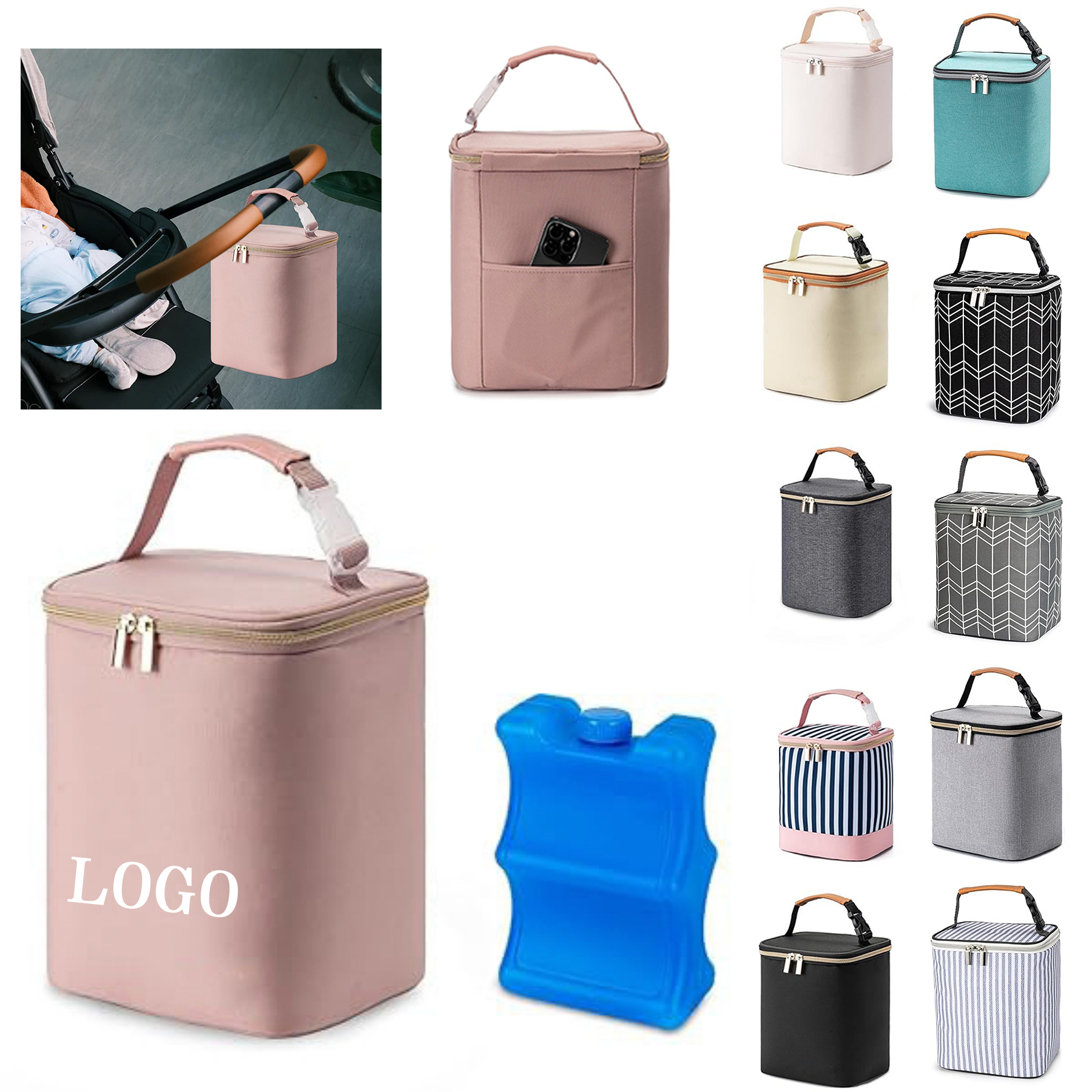 Breast Milk Ice Pack Cooler Bag 8
