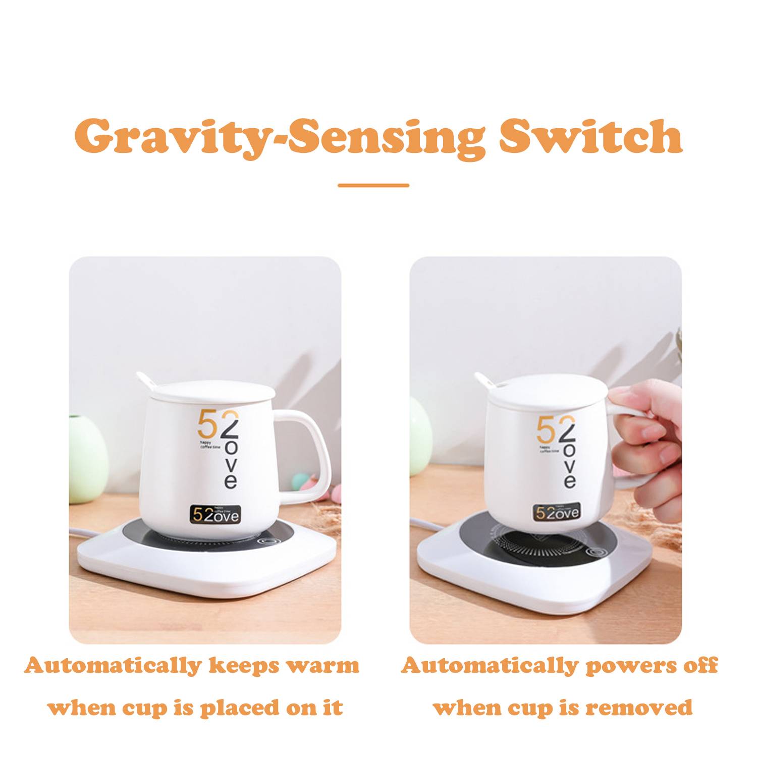55°C Thermostatic Gravity Sensing Cup Warmer 4