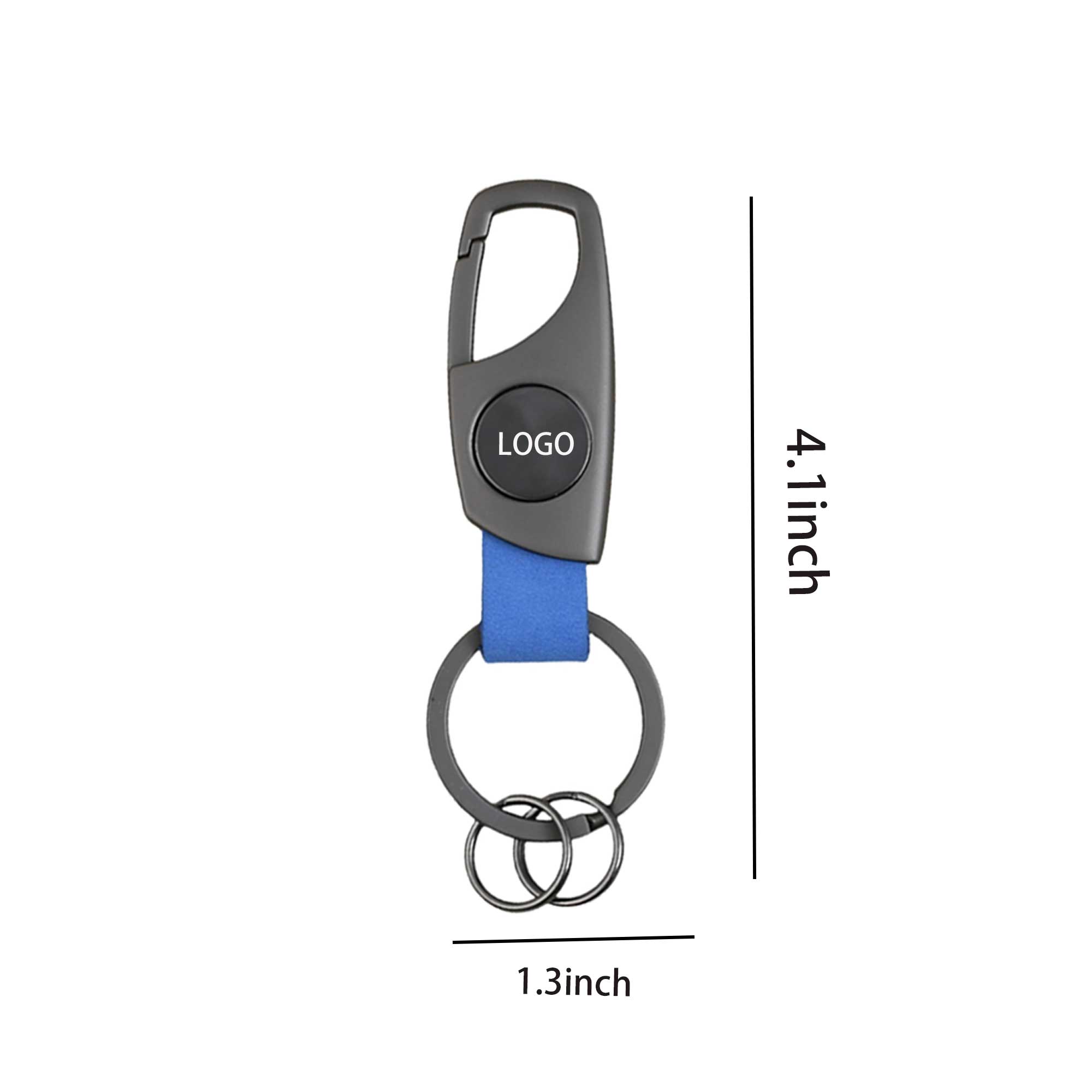 Car Metallic leather keychain 4