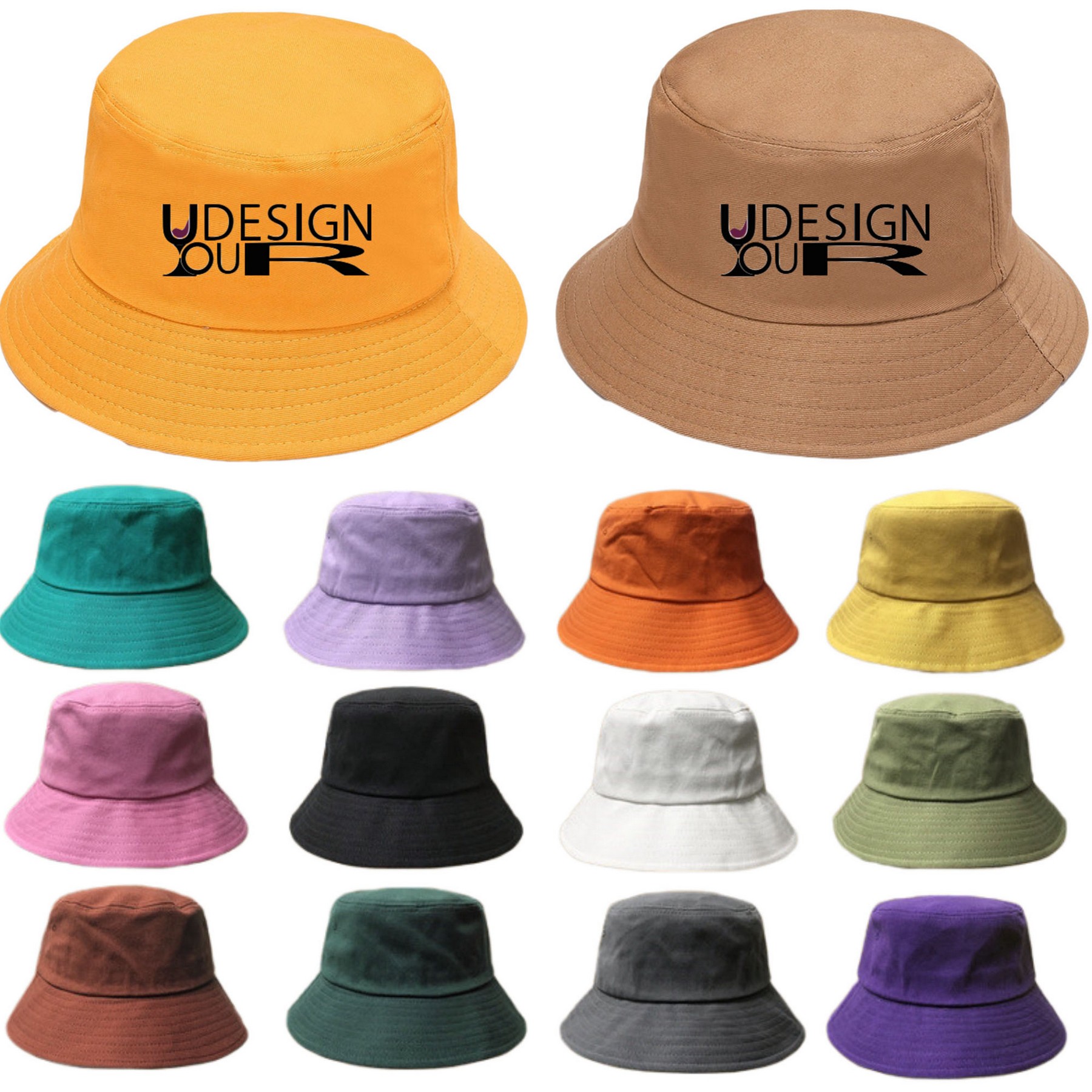 Bucket Hat Double-Side-Wear Summer Beach Sun Hat 6