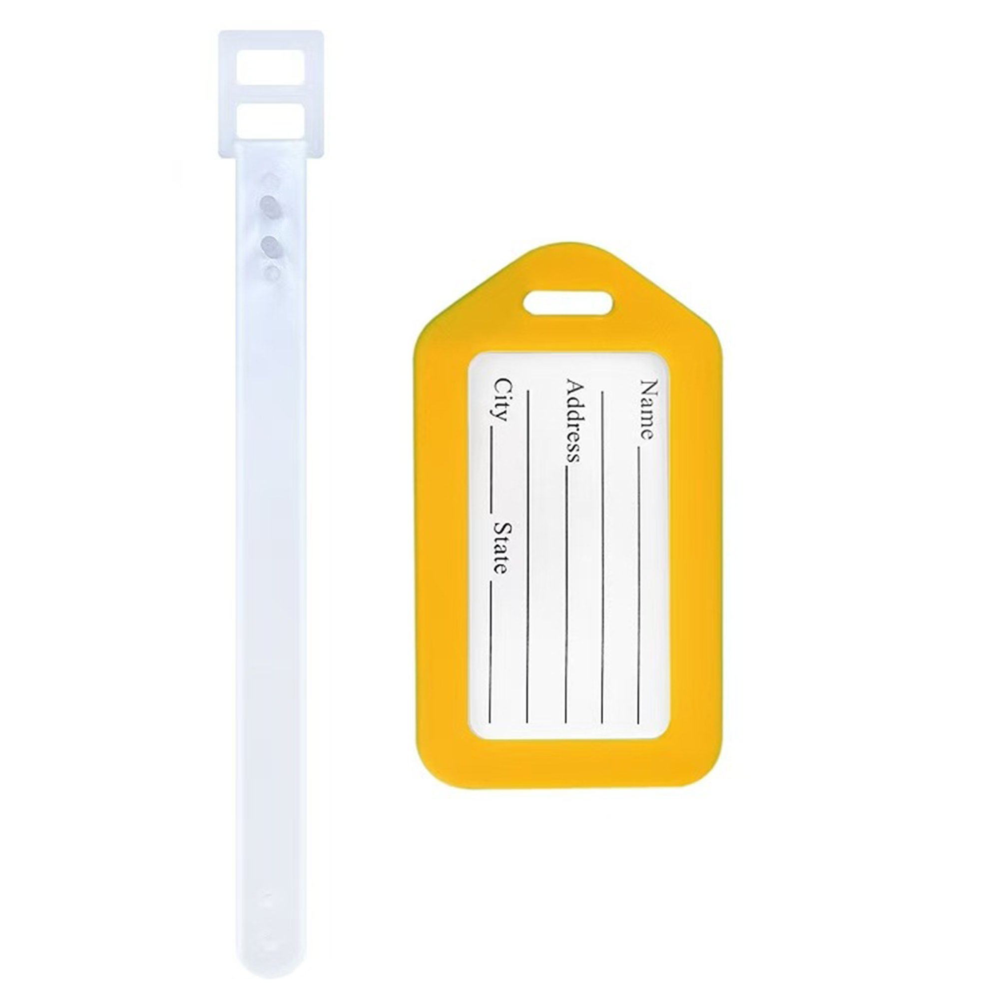 Durable Plastic Luggage Tag With ID Card 4