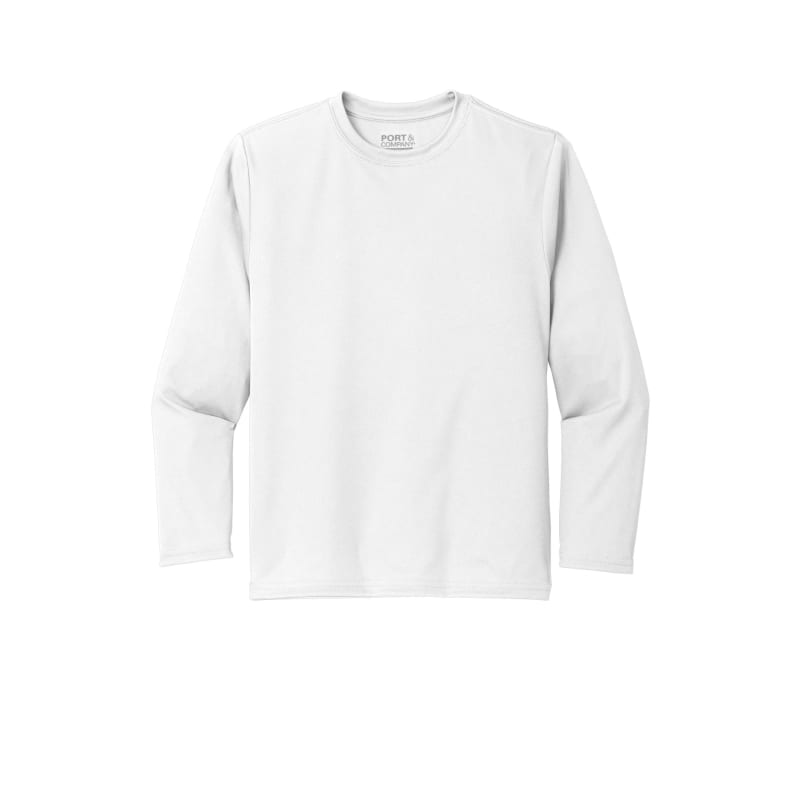 Port & Company Youth Long Sleeve Performance Tee 21