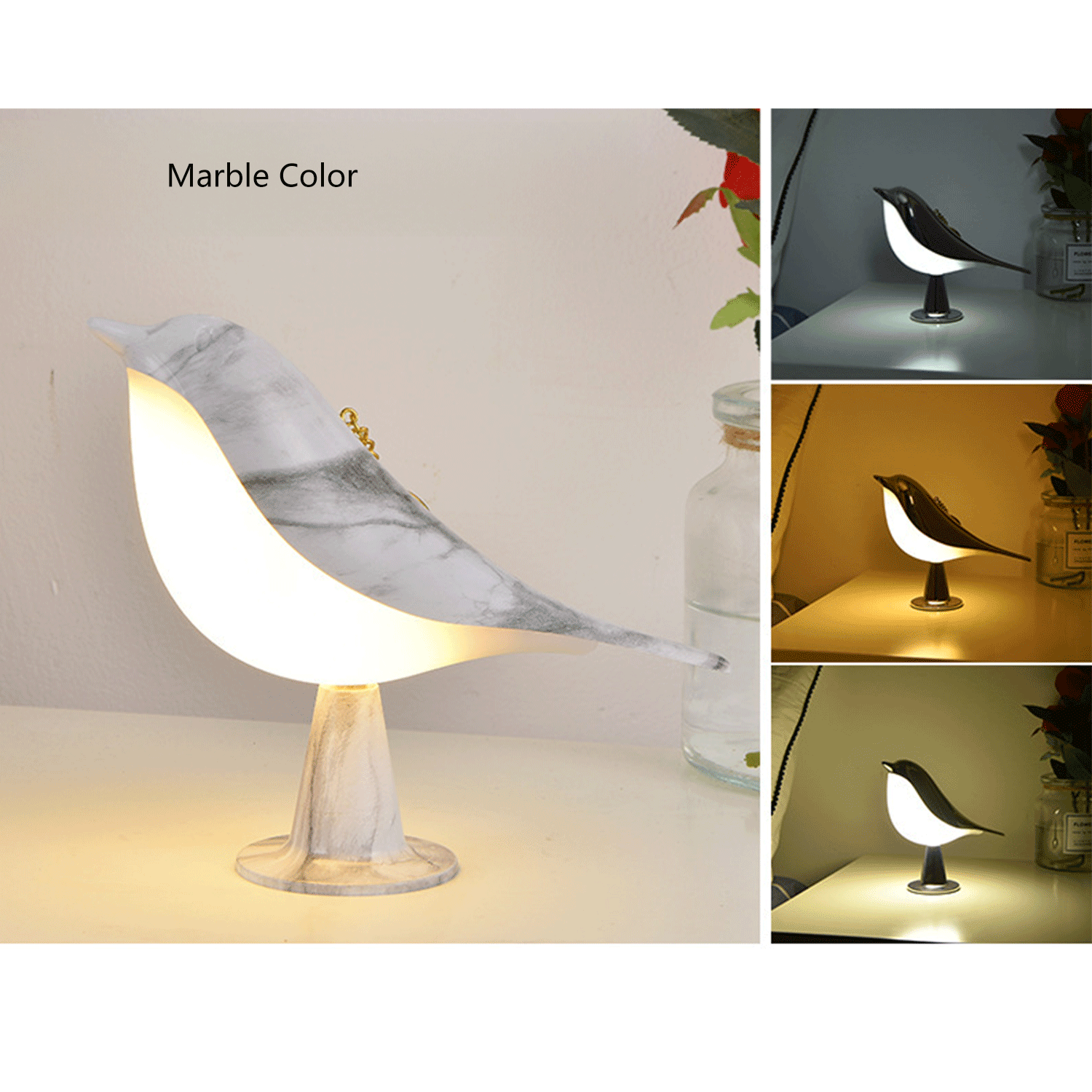 bedrooms decoration baby room adjustable Bird Touch Light 14
