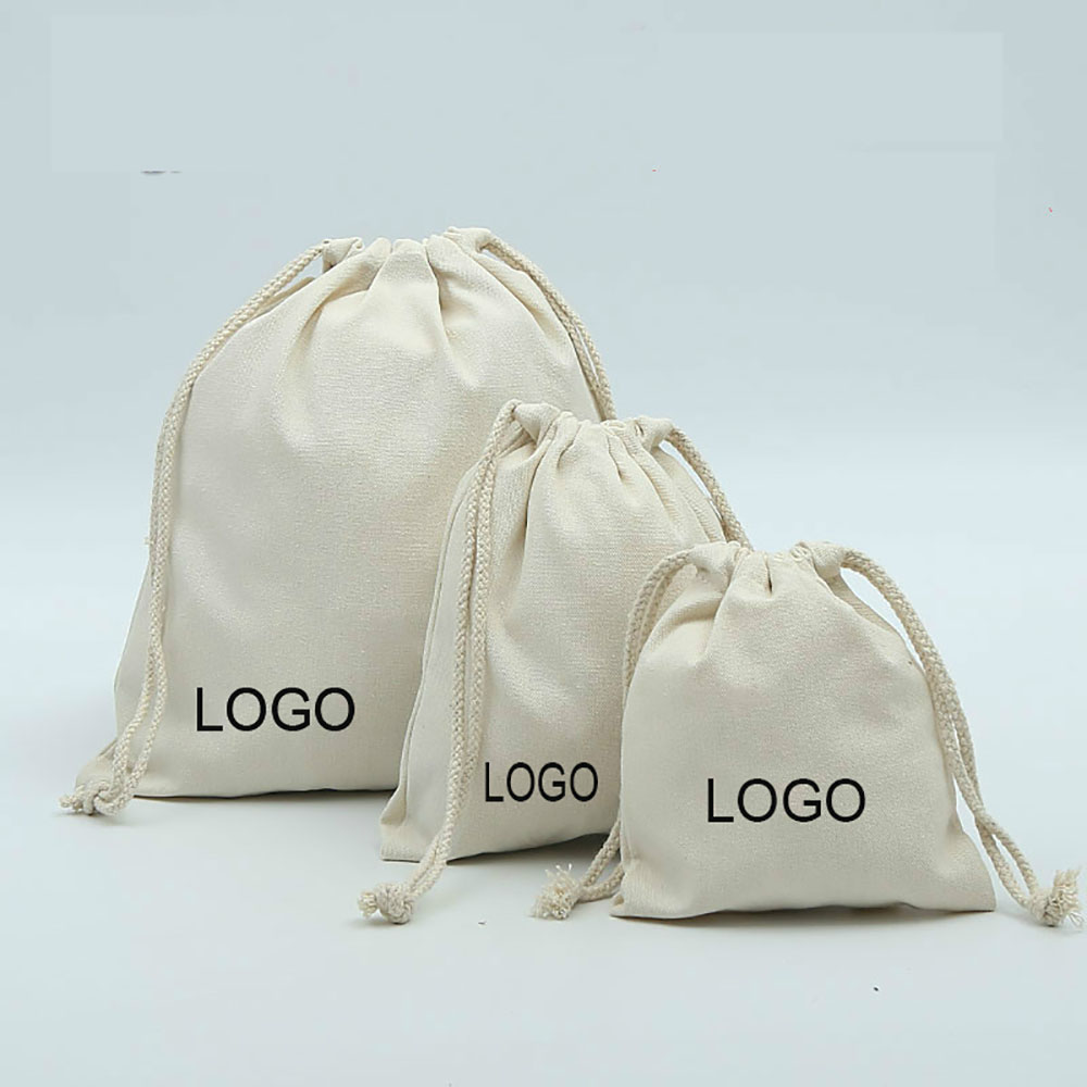Drawstring Canvas Grocery / Gift Bag 3