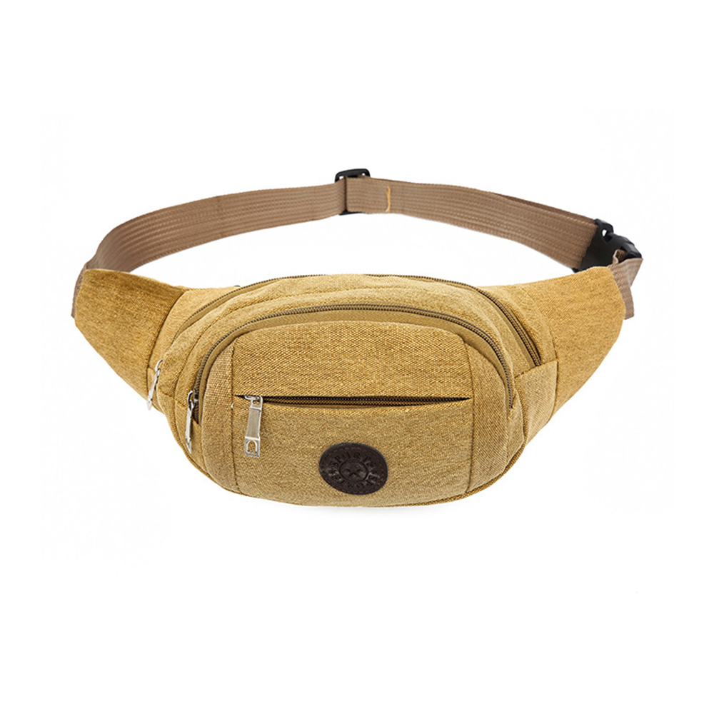 Multifunctional large canvas fanny pack waist bag chest bag 10