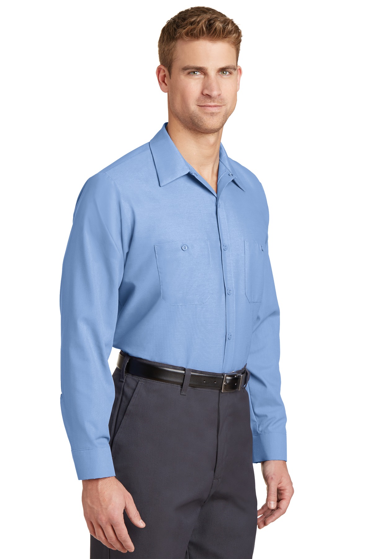 Red Kap Long Sleeve Industrial Work Shirt. SP14 74