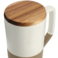 Tahoe Tea & Coffee Ceramic Mug with Wood Lid 16oz 8