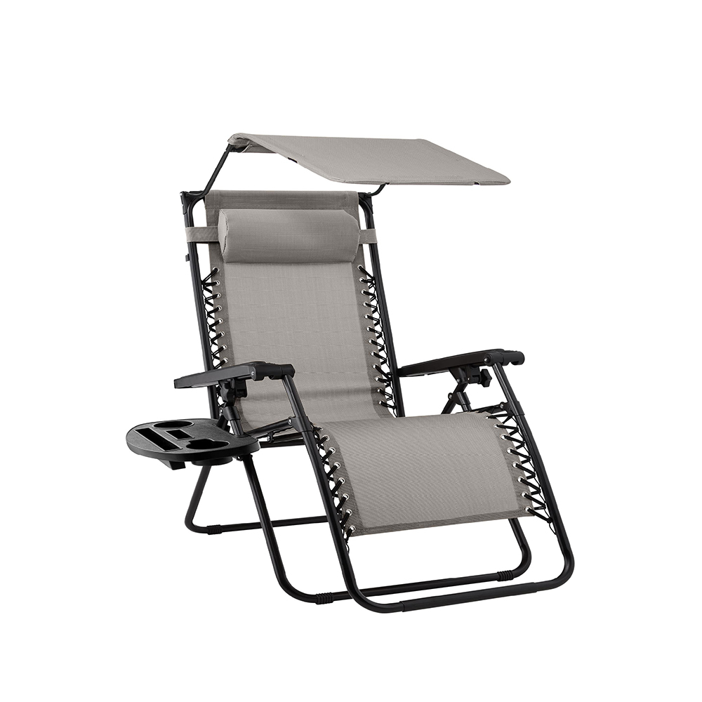 Zero Gravity Lounger with Canopy Shade 4