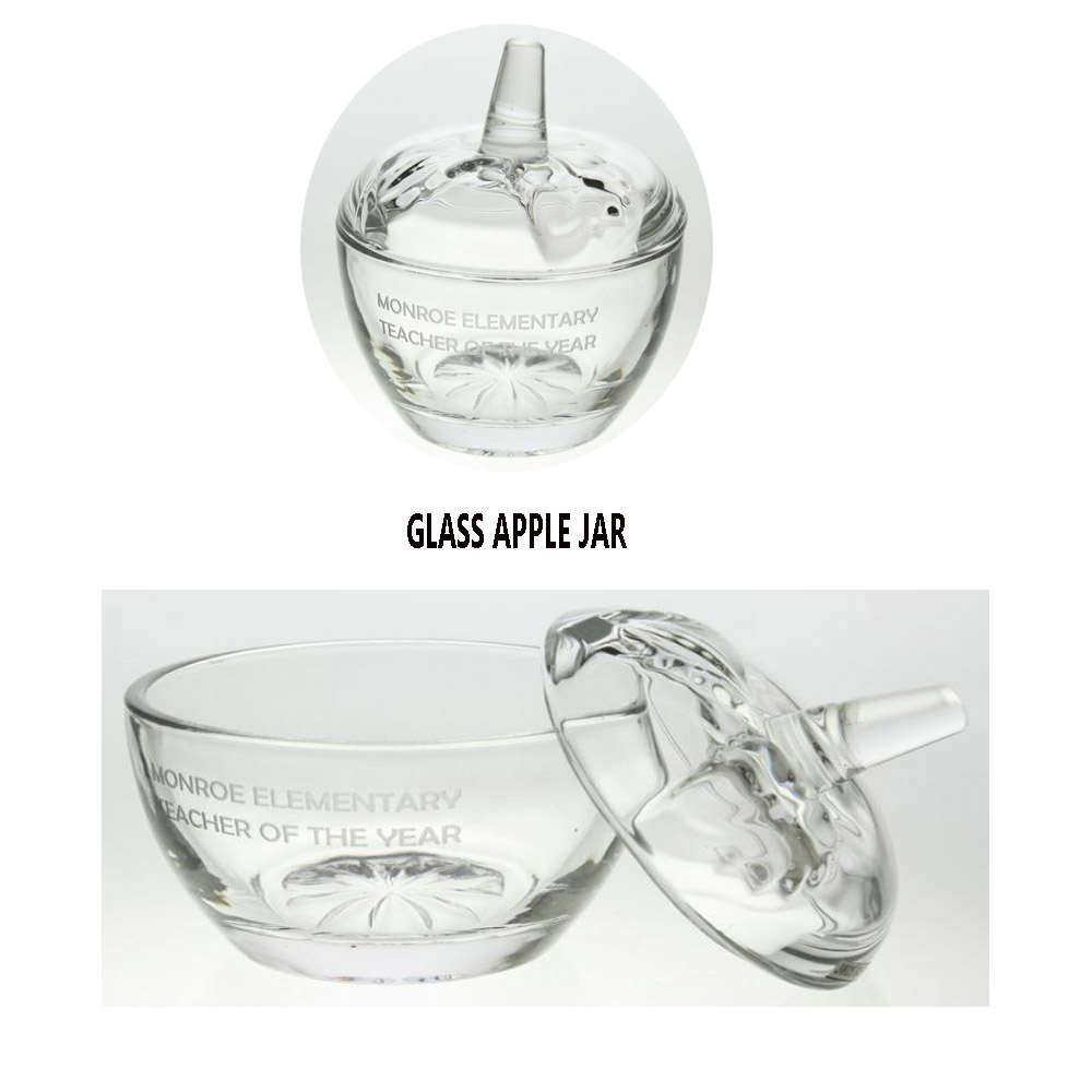JADE GLASS APPLE JAR 1