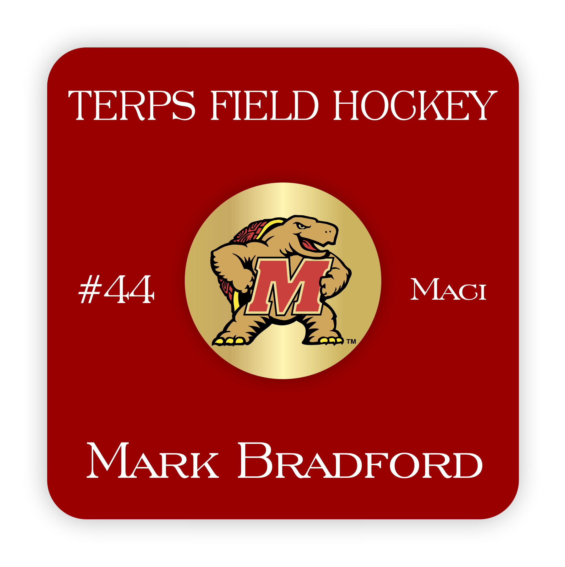 Oversized Sports Name Badge 1