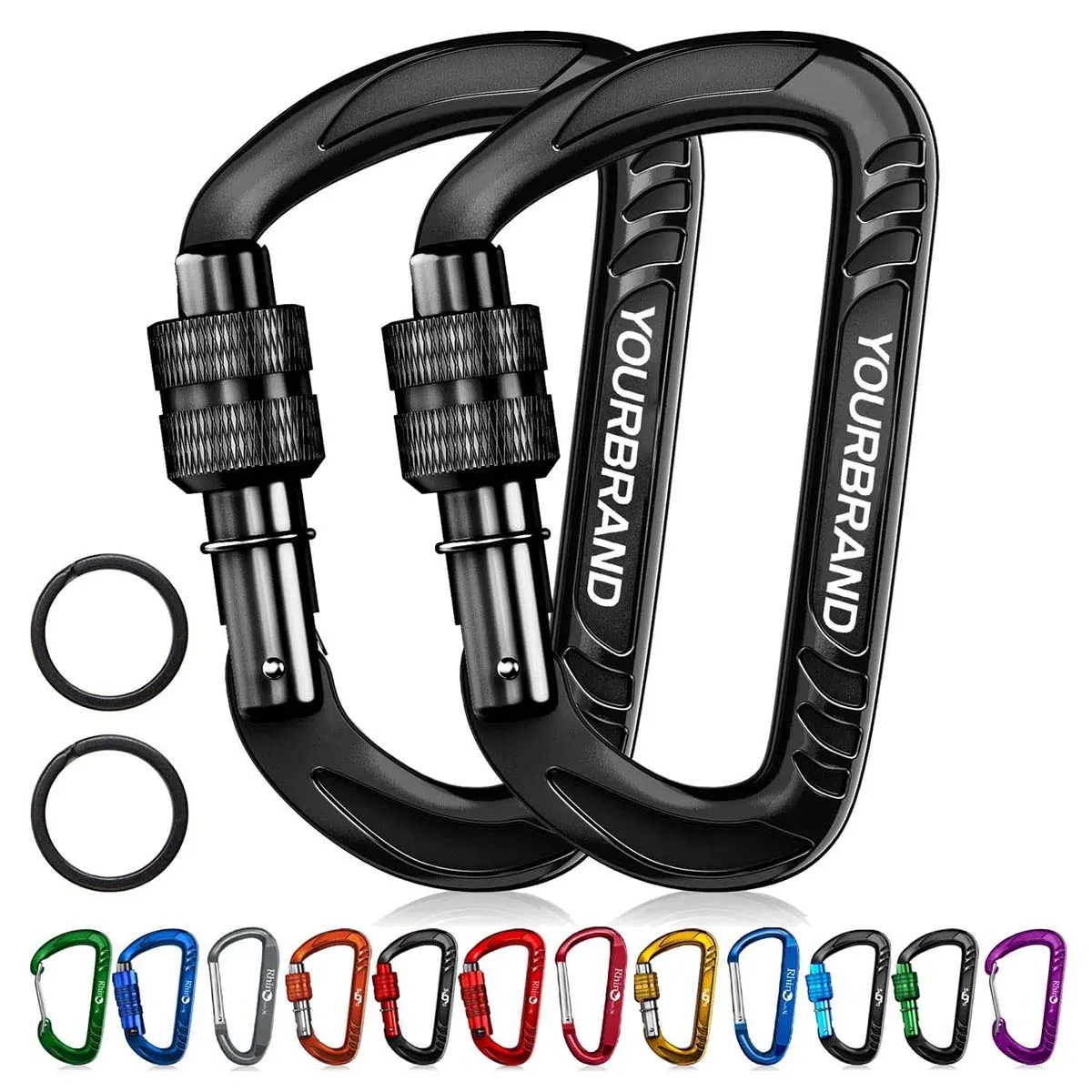 Multifunctional Top-grade Aerospace Aluminum Carabiner Clip 4