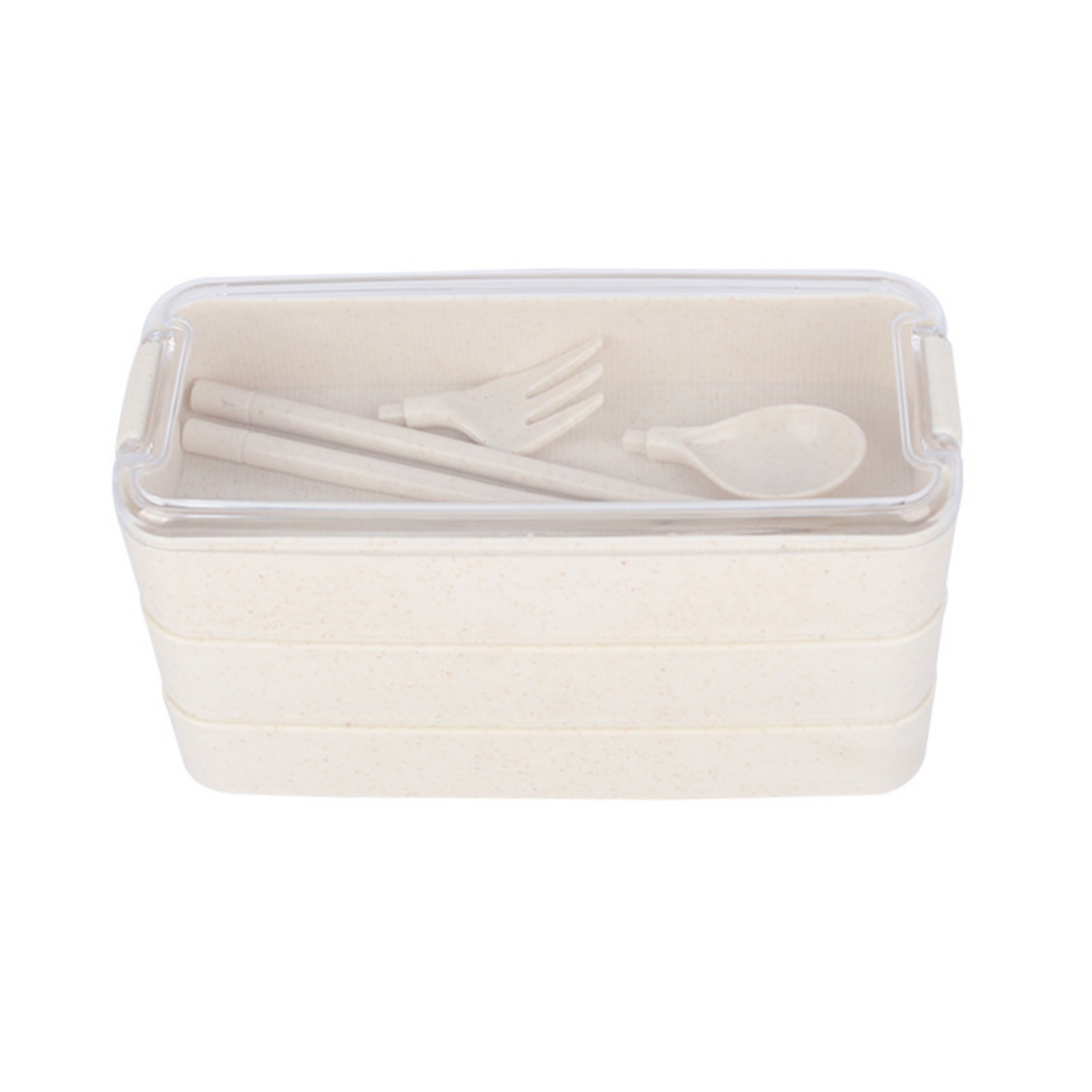 3-Layer Wheat Straw Adults Lunch Box 6