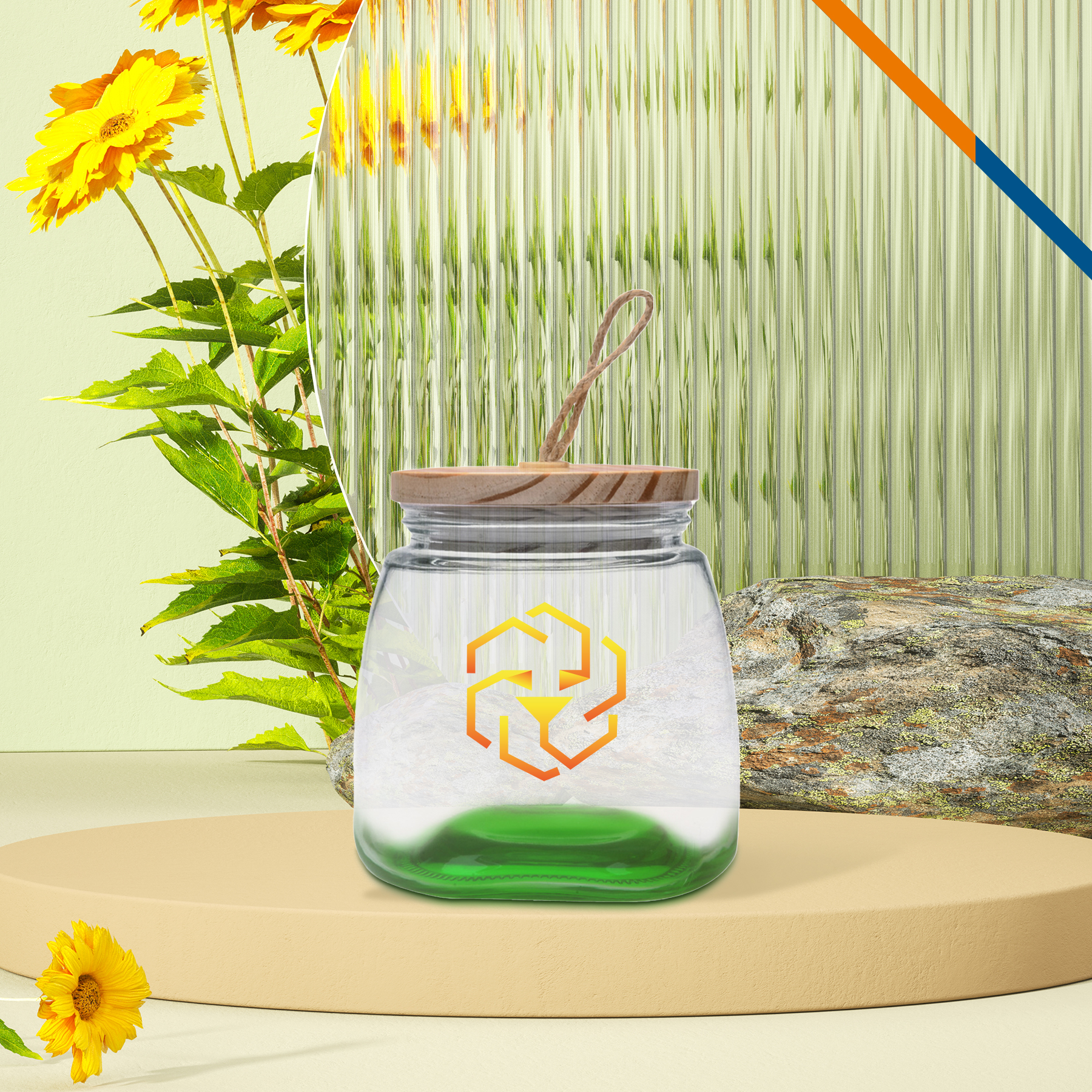 Plant Glass Candy Jars - 64 OZ. 4