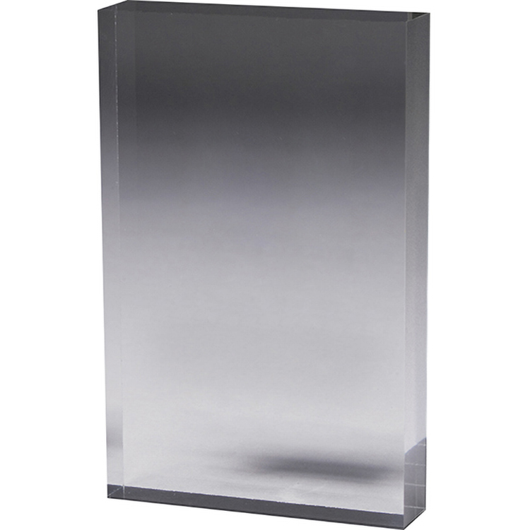 Clear Rectangular Acrylic Paper Weight (5"x 7"x 3/4") Laser Engraved 3