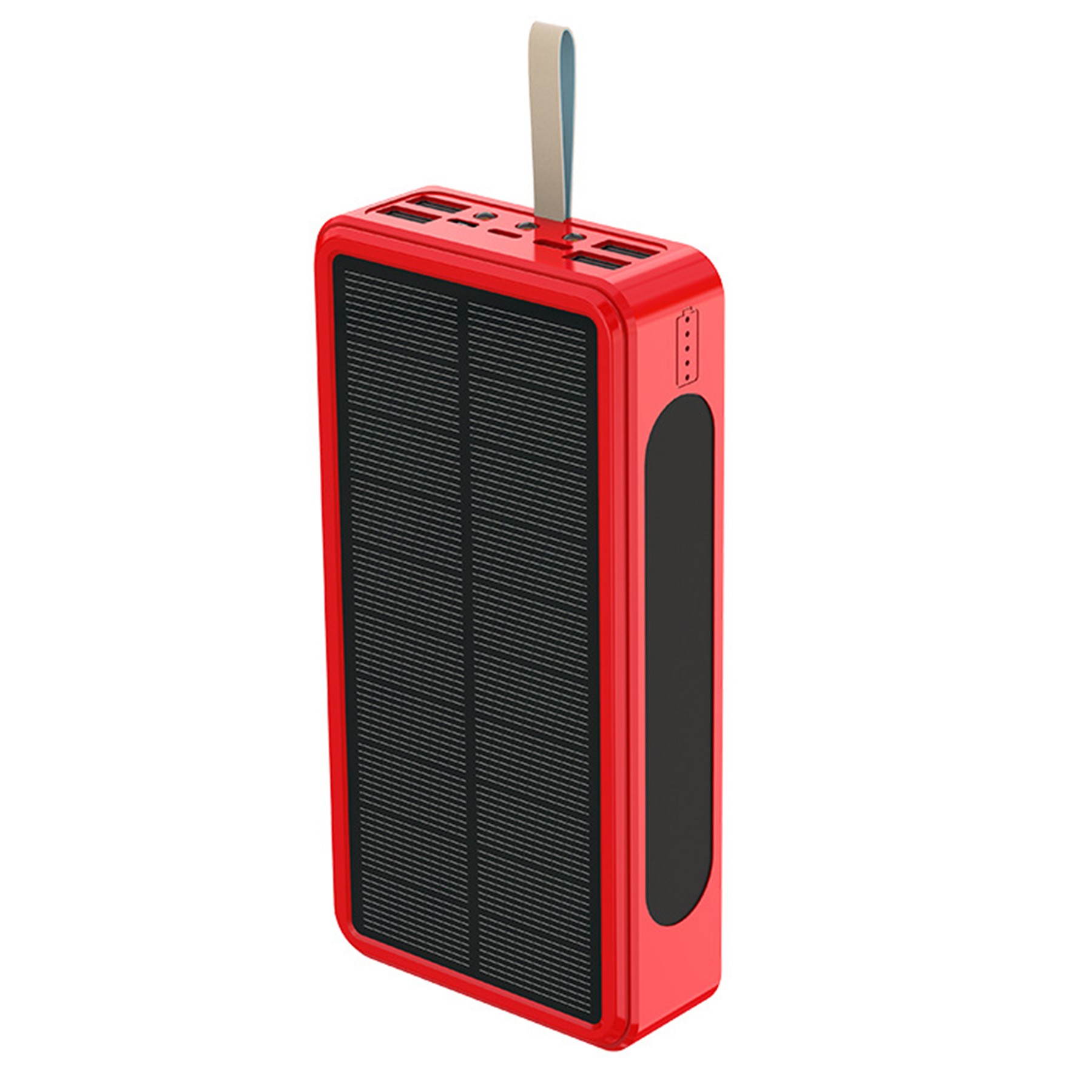 20000Mah Wireless Charging Solar Power Bank Flashlight 4