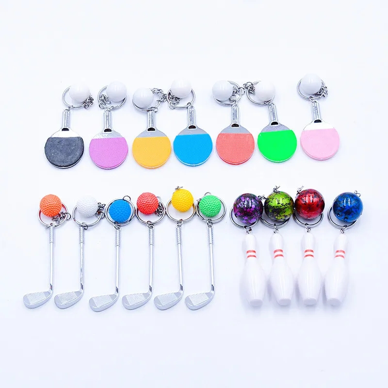 Promotional Table Tennis Keychain Gift 2.5" 11