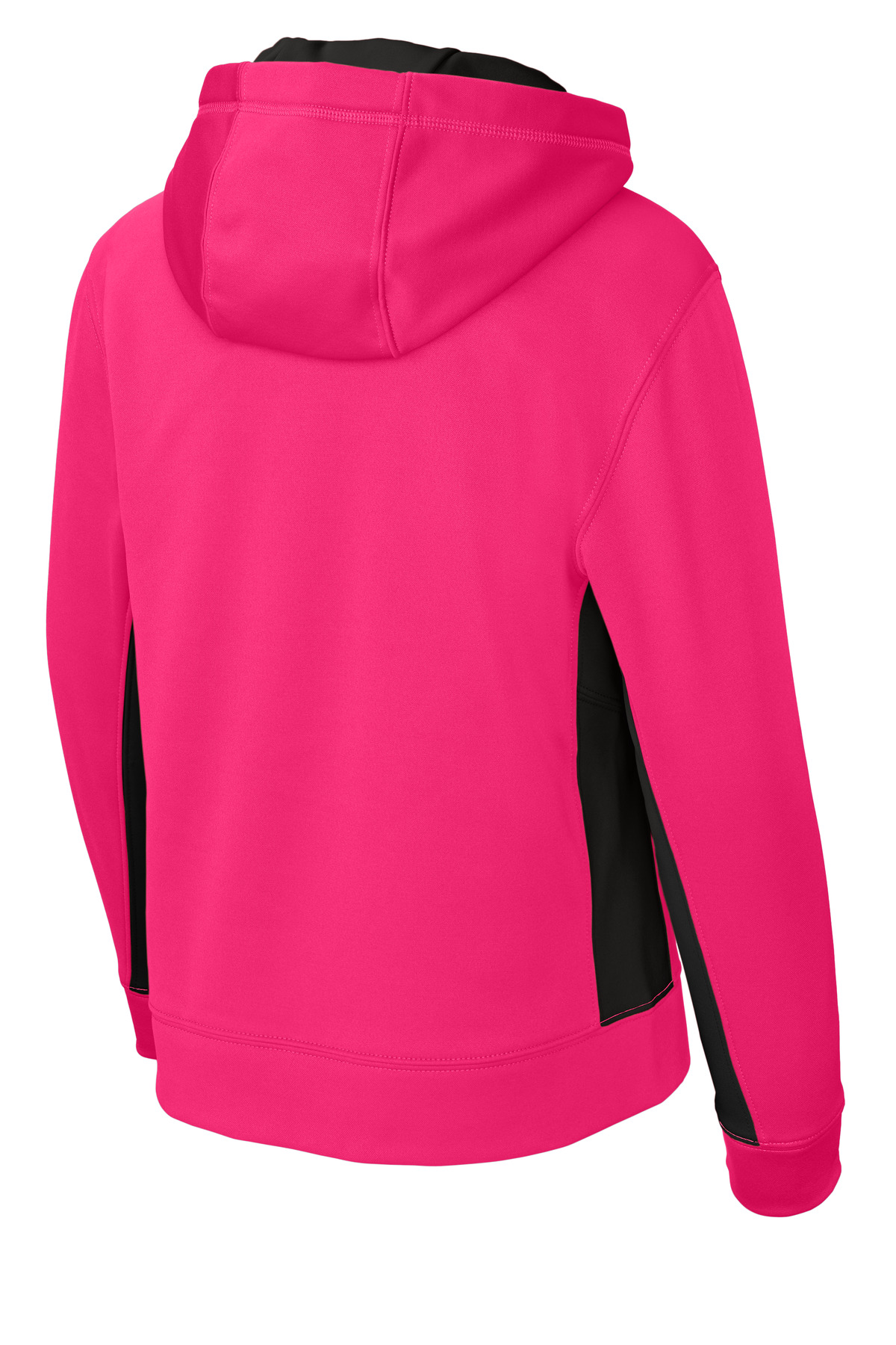 Sport-Tek Youth Sport-Wick Fleece Colorblock Hooded Pullover. YST235 42
