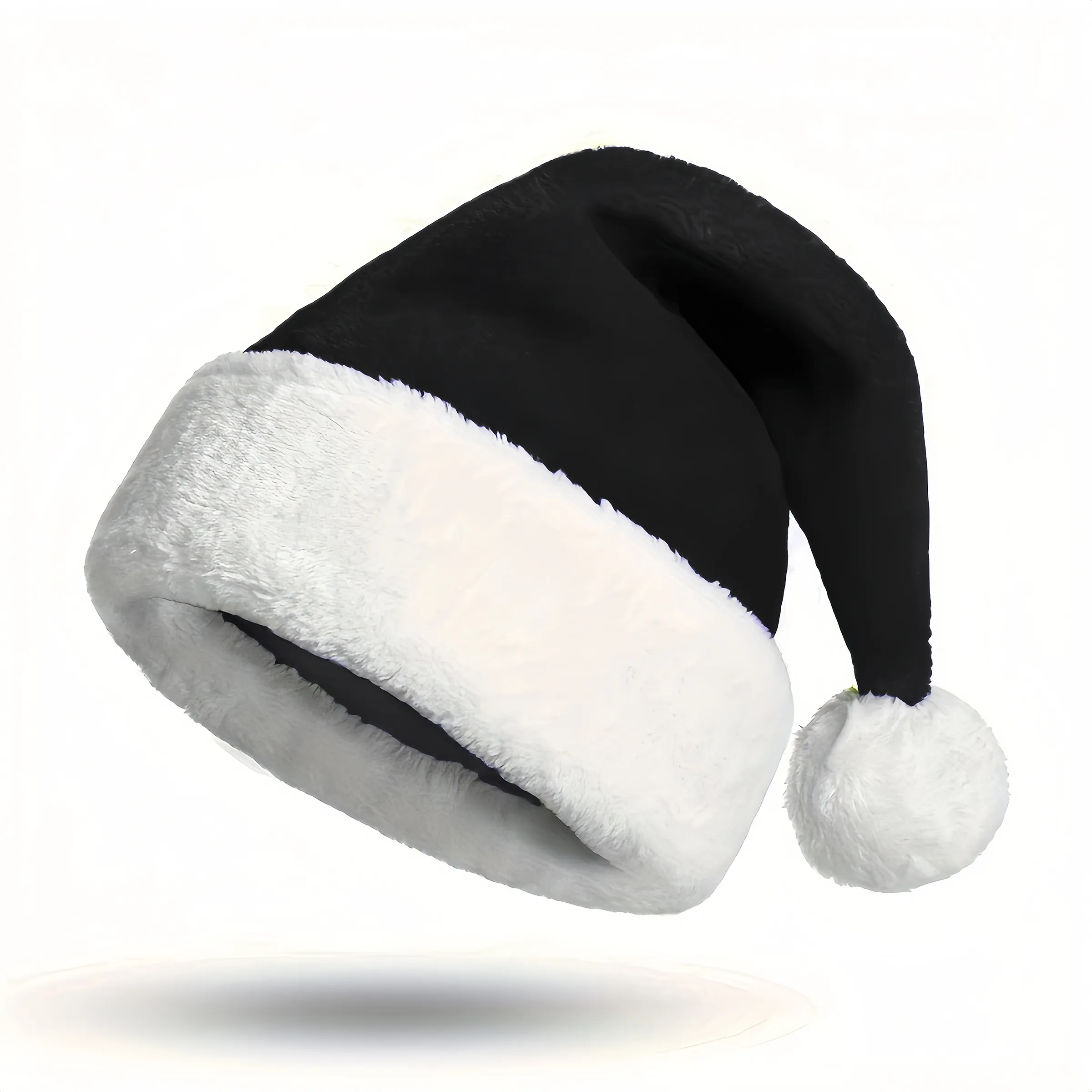 Polyester Thick Flanged Plush Christmas Hat 2