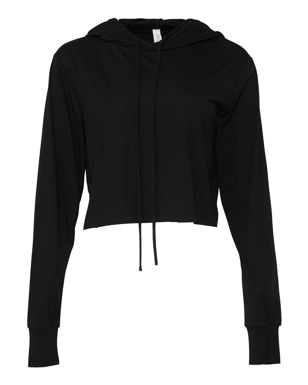 Women's Triblend Crop Long Sleeve Hoodie Tee - 8512 19