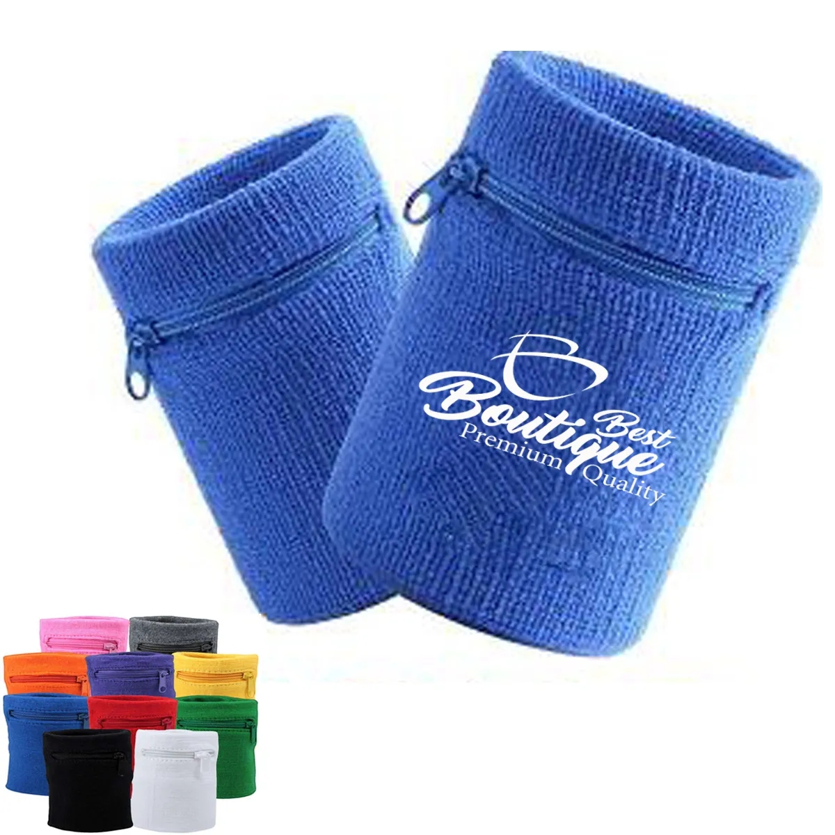 Sports Wrist Zipper Sweatband Wallet Pouch Bag 4