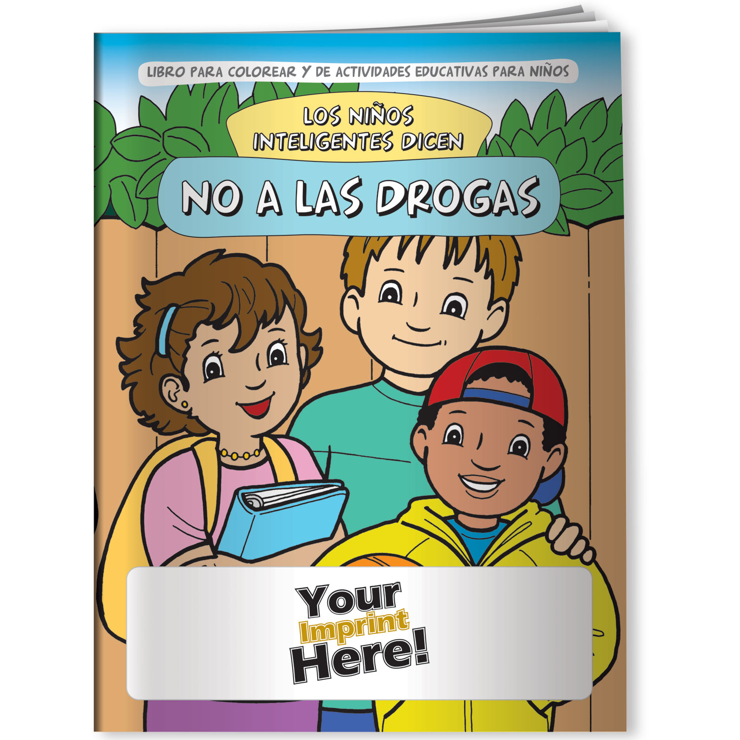 Combo Pack - CB1007s Coloring Book & 4-Pack of Crayons (Imprinted) in a Poly Bag 4