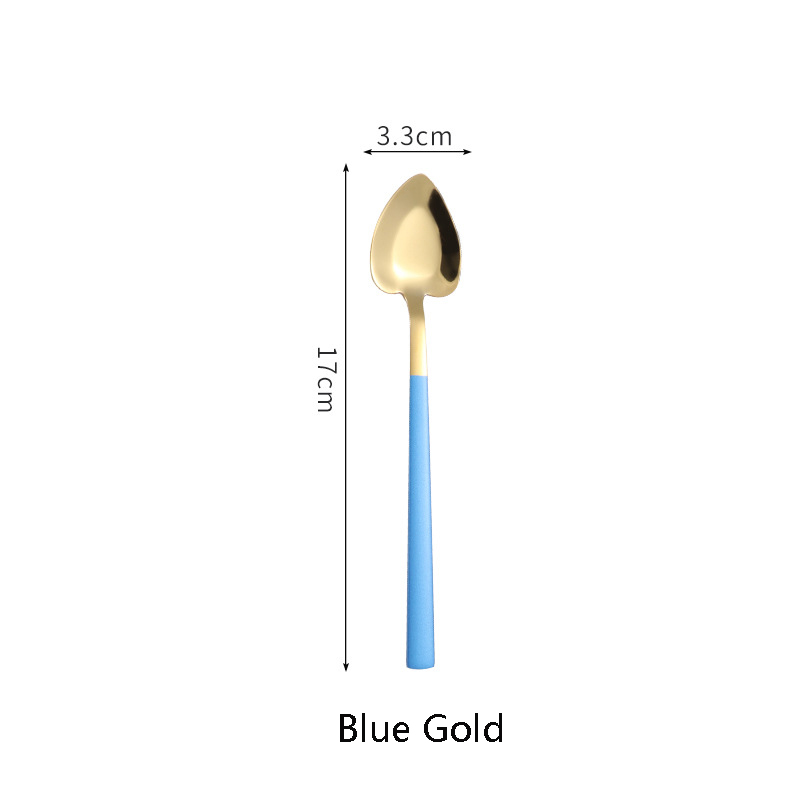 Stainless Steel Heart Coffee Spoons Ice Cream Scoop 17