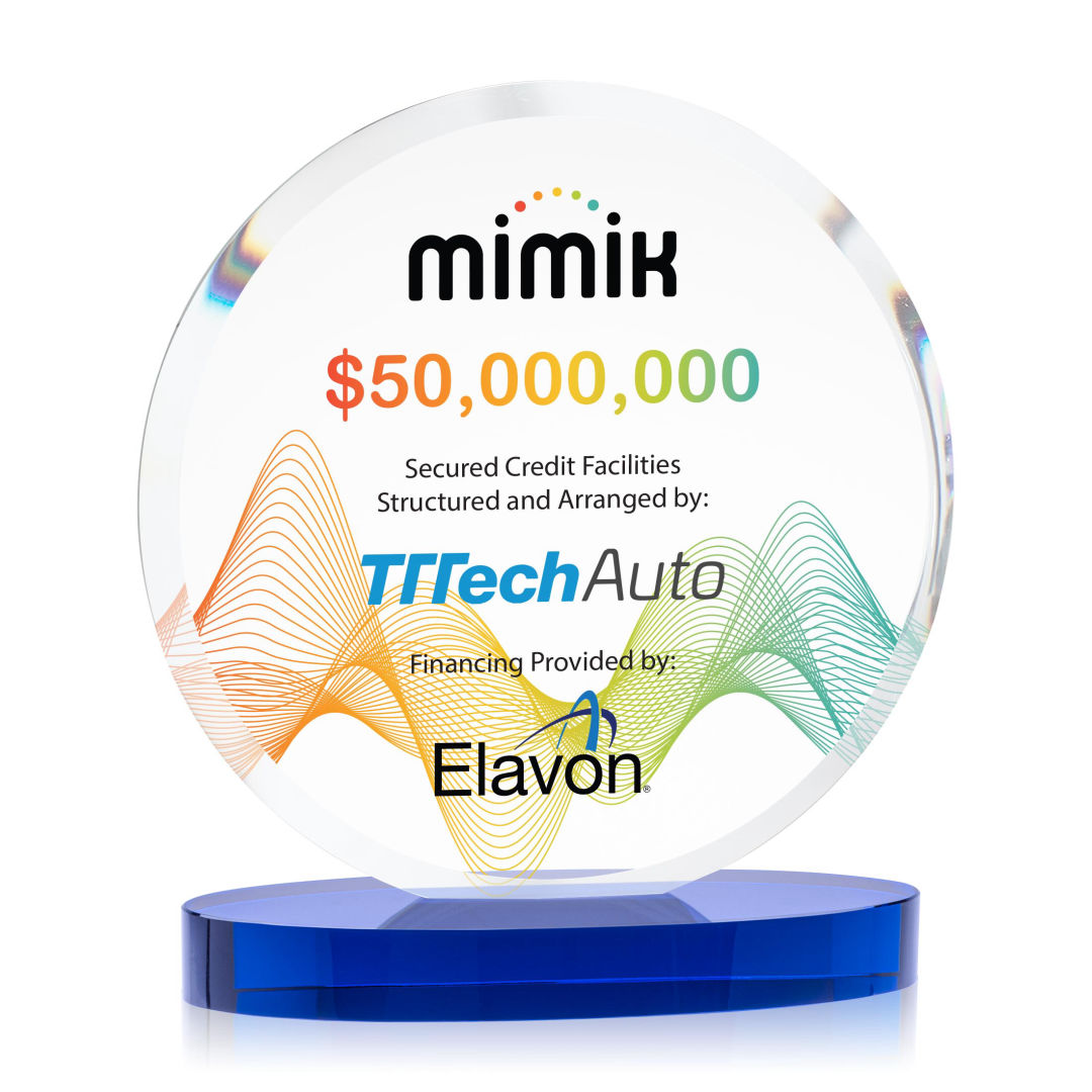 Matlow Circle VividPrint™ Award - Blue 22