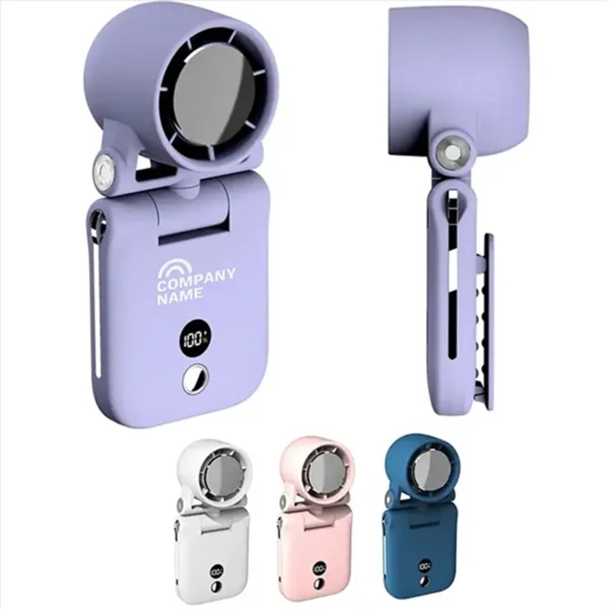 Mini Handheld Clip-on Rechargeable Hand Fan with LED Display

 1