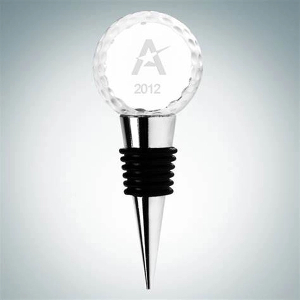 Crystal Golf Ball Wine Stopper 4
