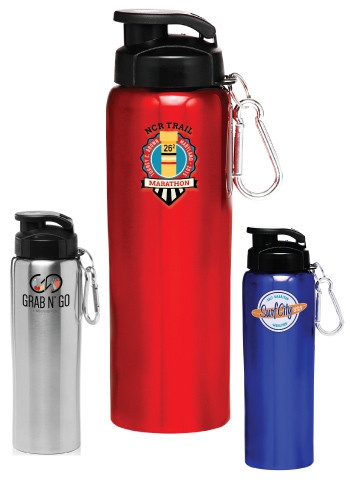 27 oz Sicilia Stainless Steel Sports Bottle, custom water bottle with logo imprint 2