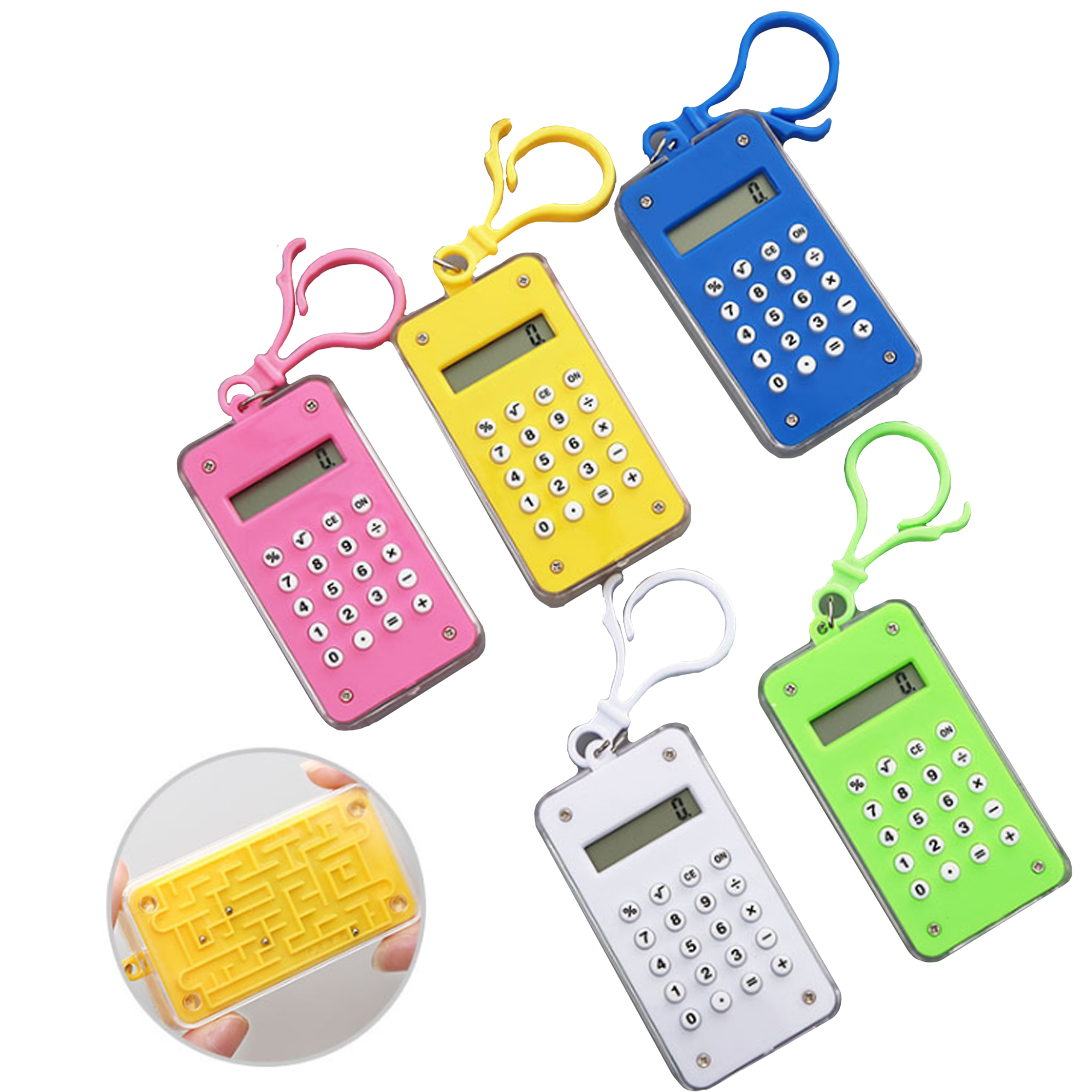 Portable Mini Calculator w/ Keychain 2