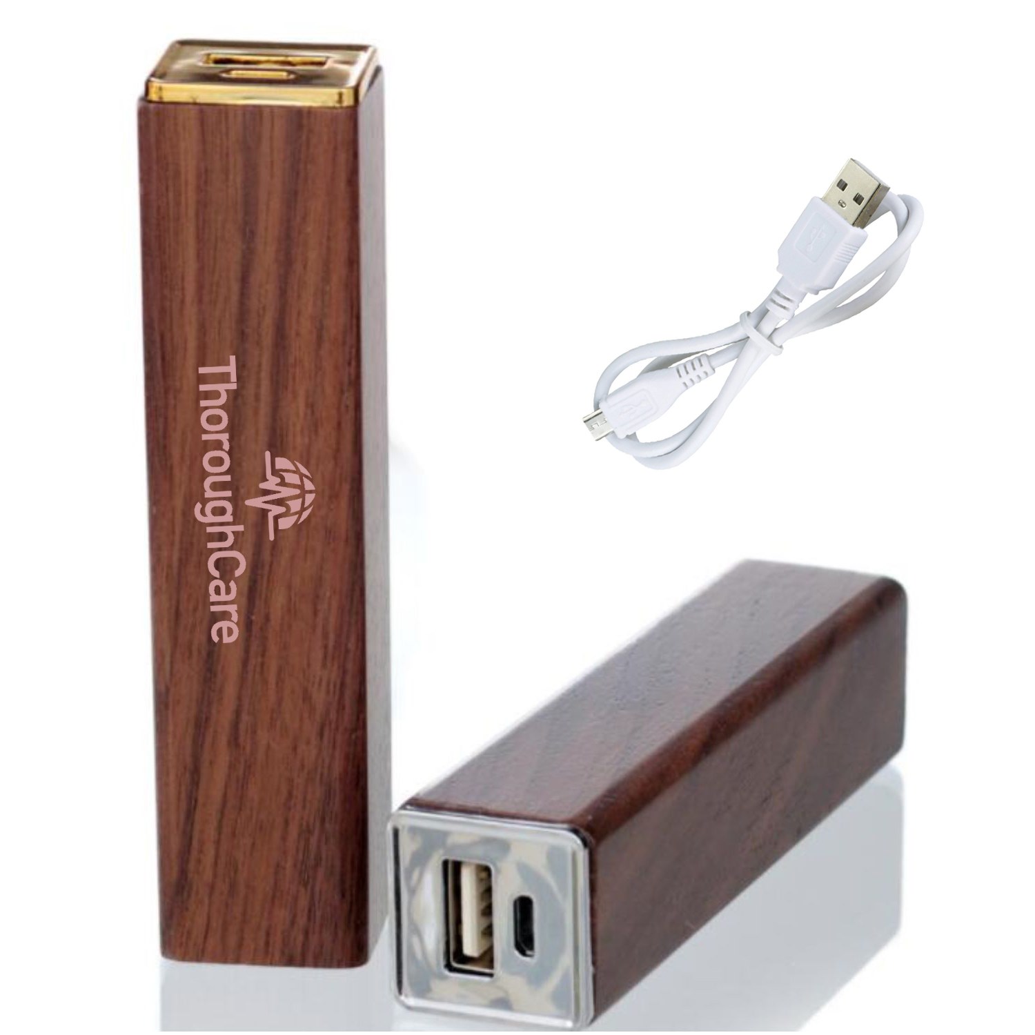 2200 mAh Eco-Friendly Wooden Power Bank 2