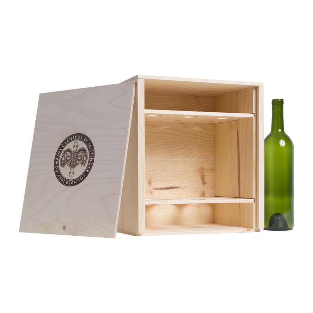 6-Bottle (2x3) Wood Wine Box 3