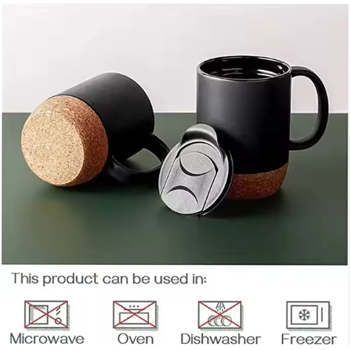 15 OZ Mug Coffee Tea Latte Handle Ceramic Cup 6